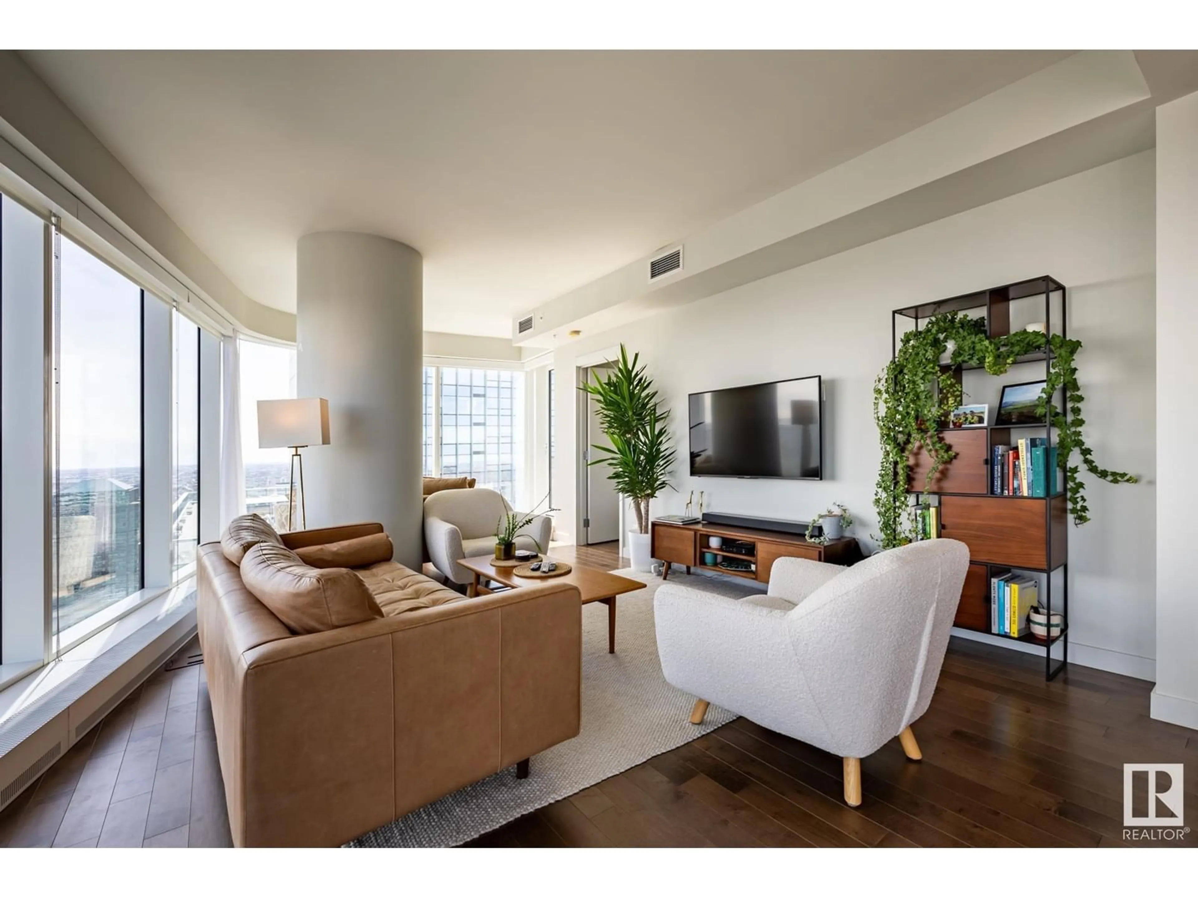 Living room with furniture, unknown for 10360 - 3905 102 ST NW, Edmonton Alberta T5J0K6