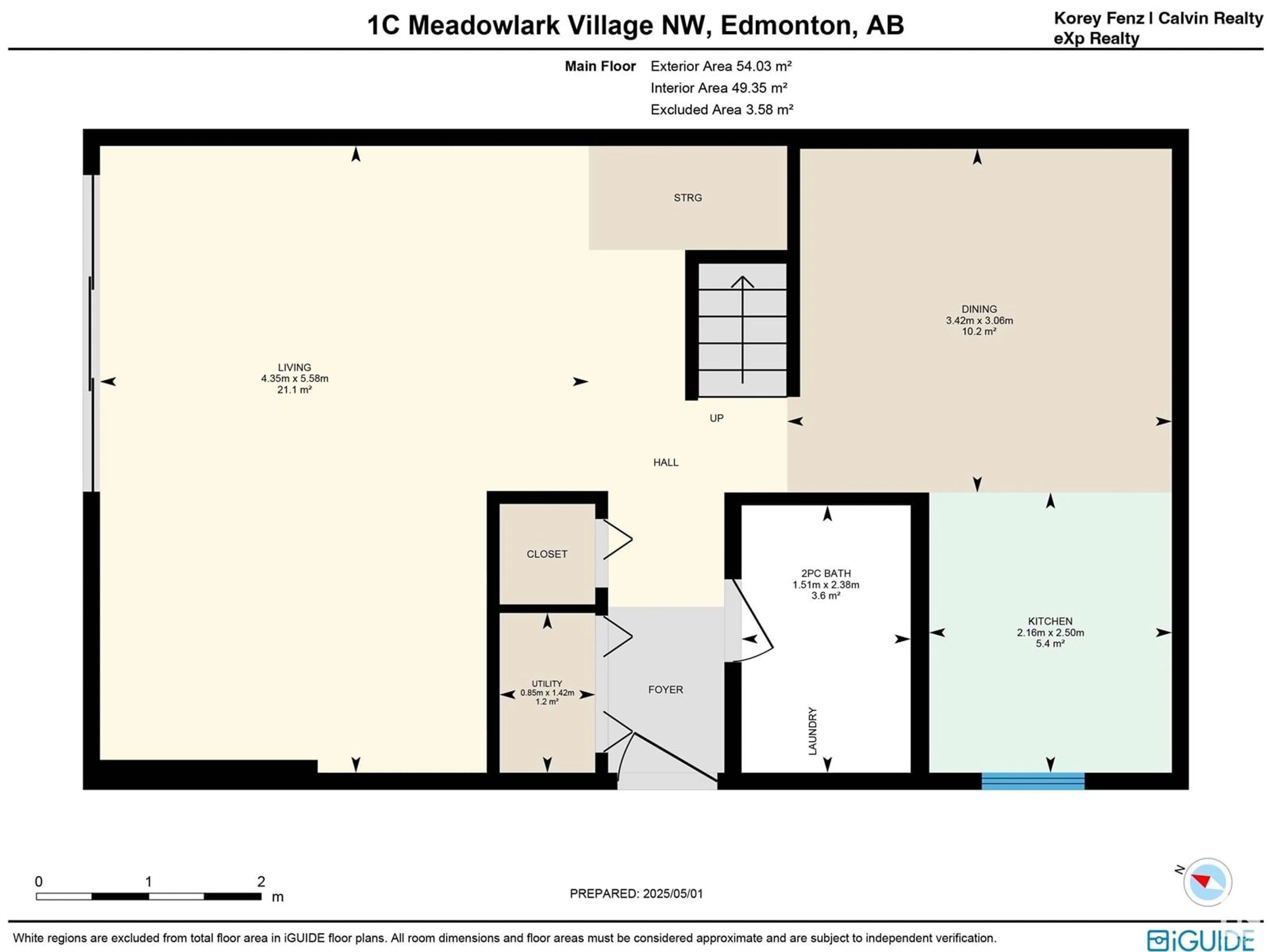 Floor plan for NW - 1C MEADOWLARK VG, Edmonton Alberta T5R5X3