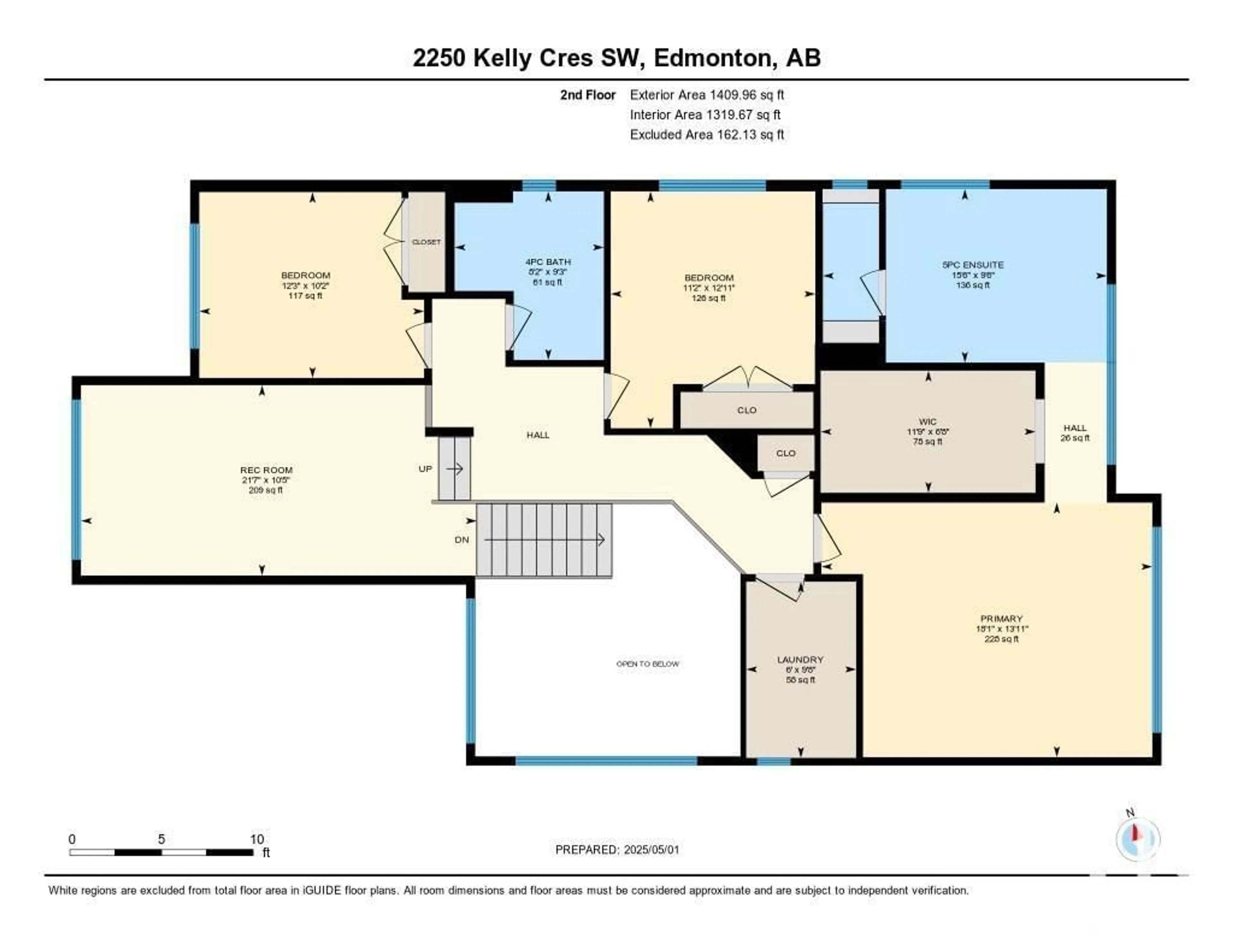 Floor plan for 2250 KELLY CR, Edmonton Alberta T6W3R9