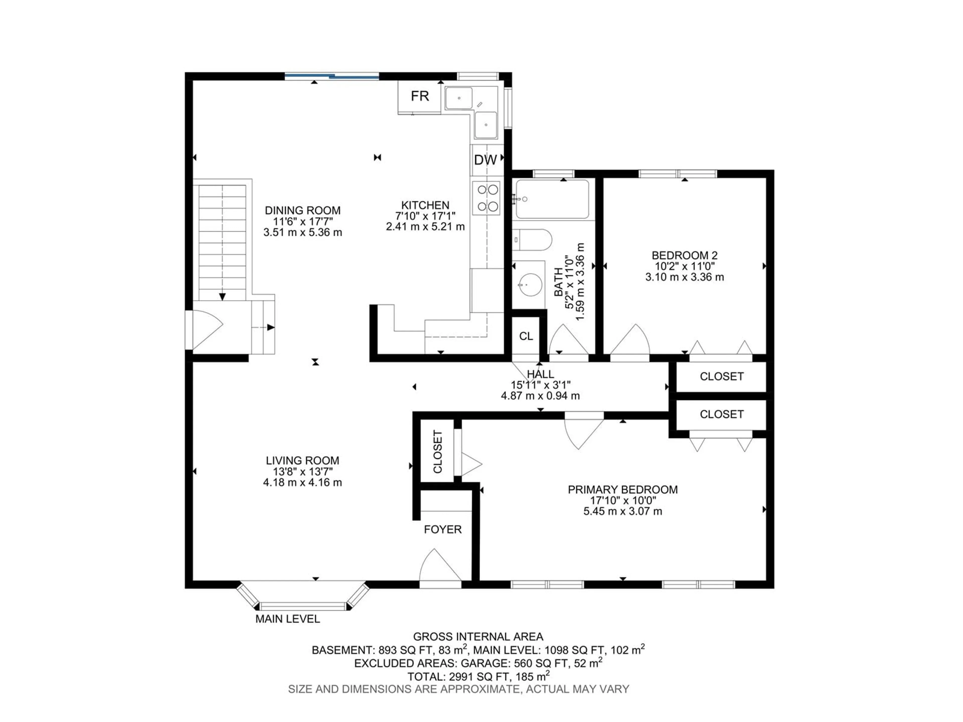 Floor plan for 10507 56 AV, Edmonton Alberta T6H0X6