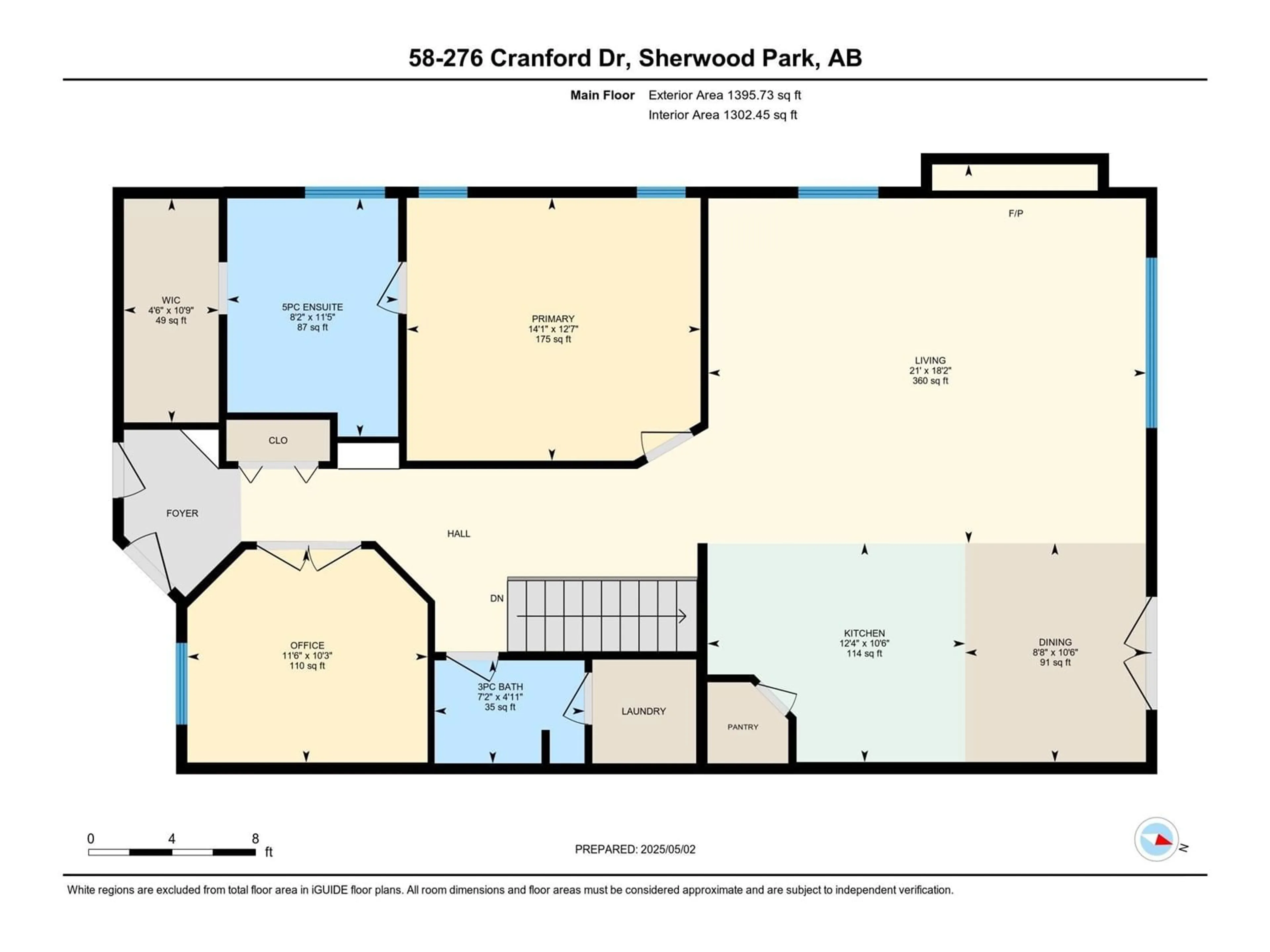 Floor plan for 276 - 58 CRANFORD DR, Sherwood Park Alberta T8H0C6