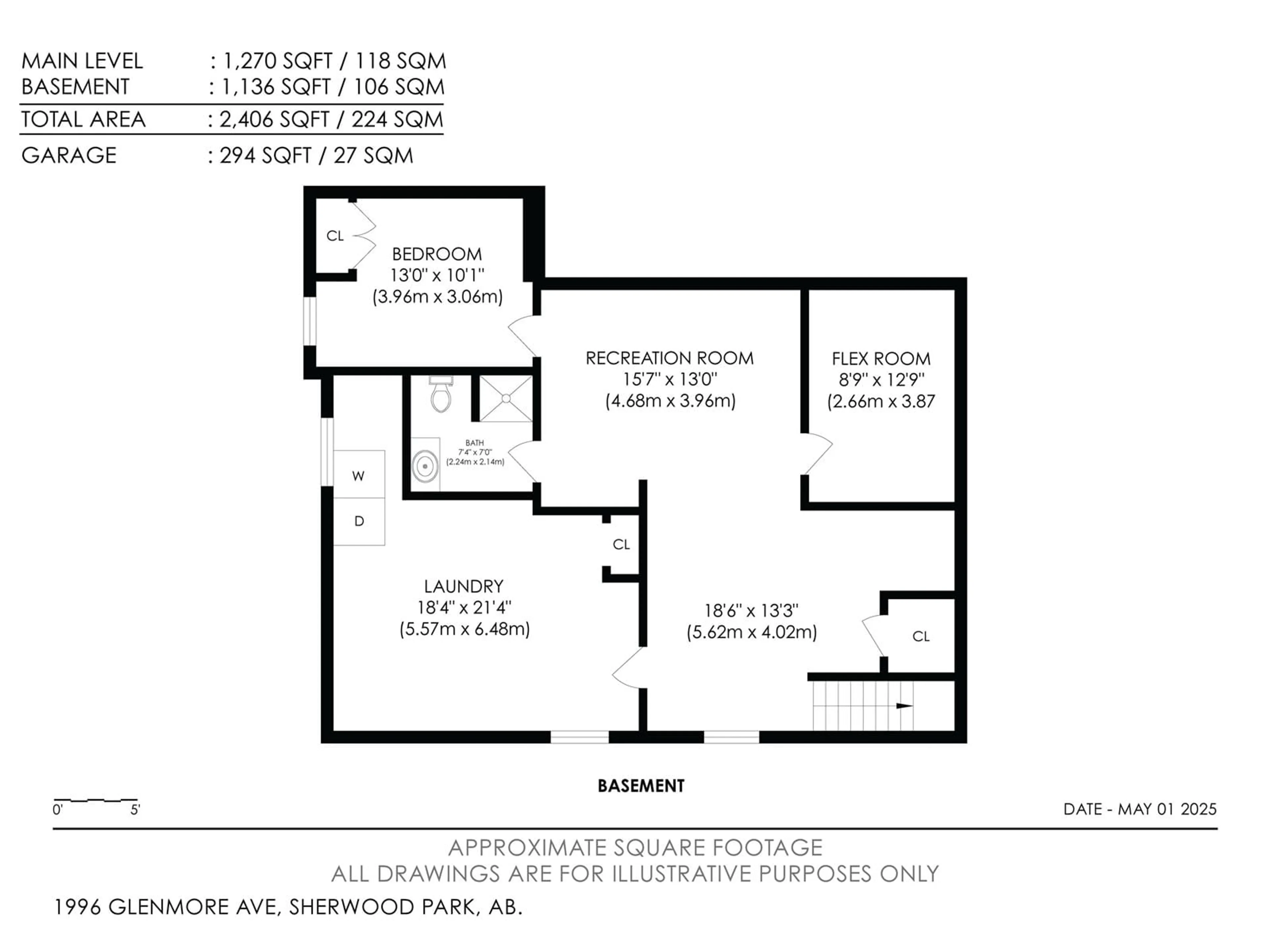 Floor plan for 1996 GLENMORE AV, Sherwood Park Alberta T8A0X8