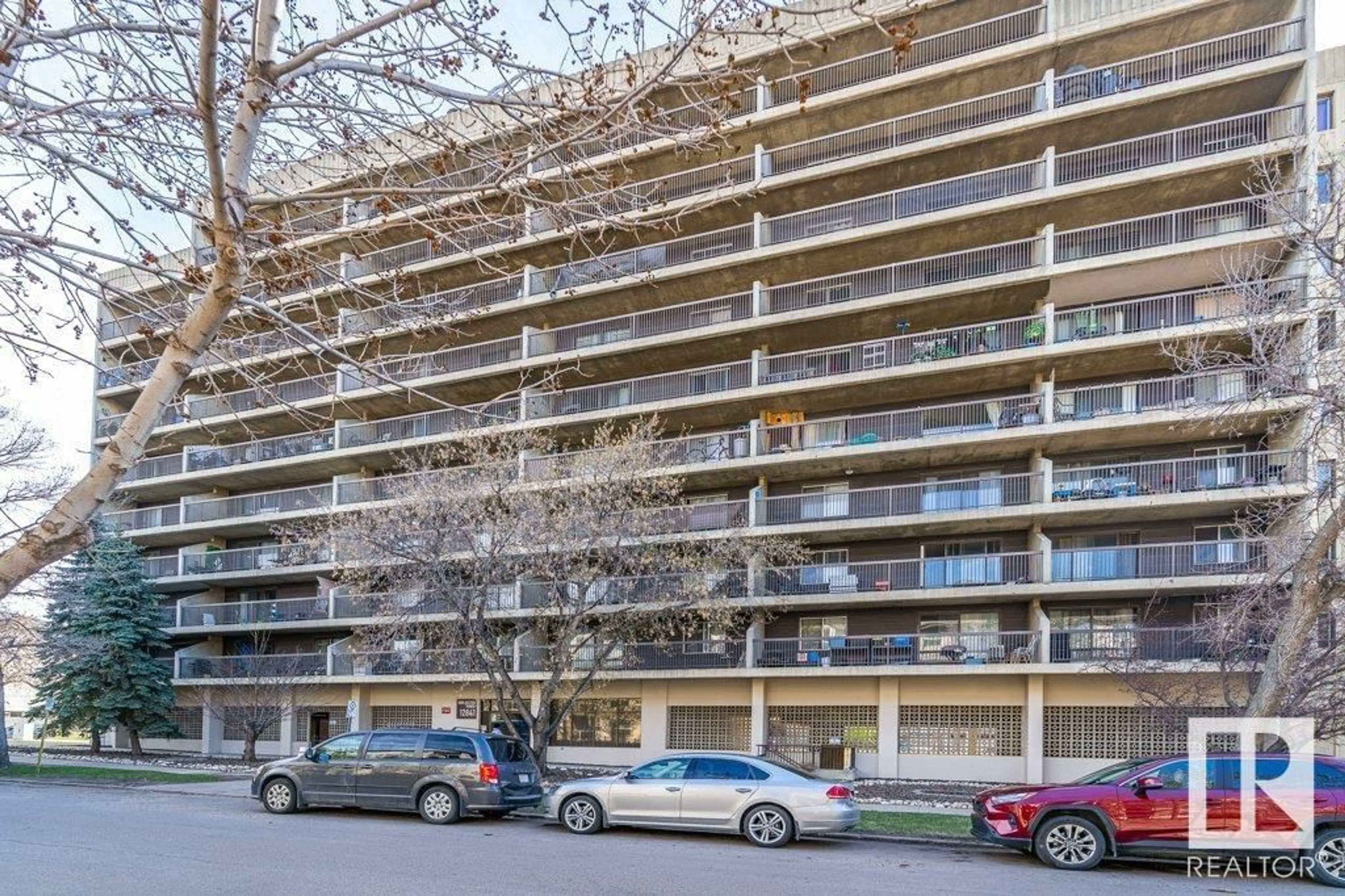 Balcony in the apartment, street for #802 - 12841 65 ST, Edmonton Alberta T5A4N4