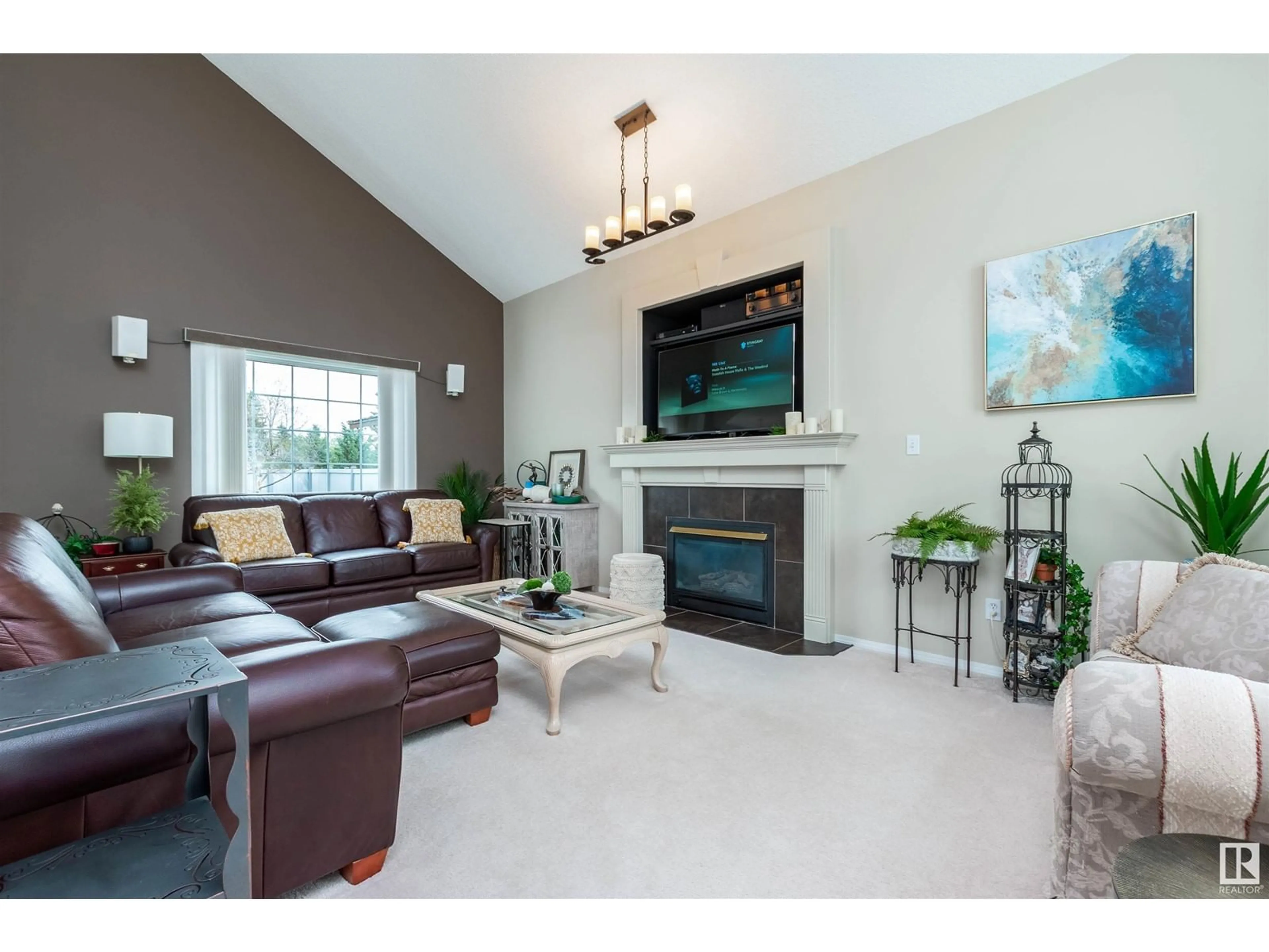 Living room with furniture, unknown for 1403 JEFFERYS CR, Edmonton Alberta T6L6T4