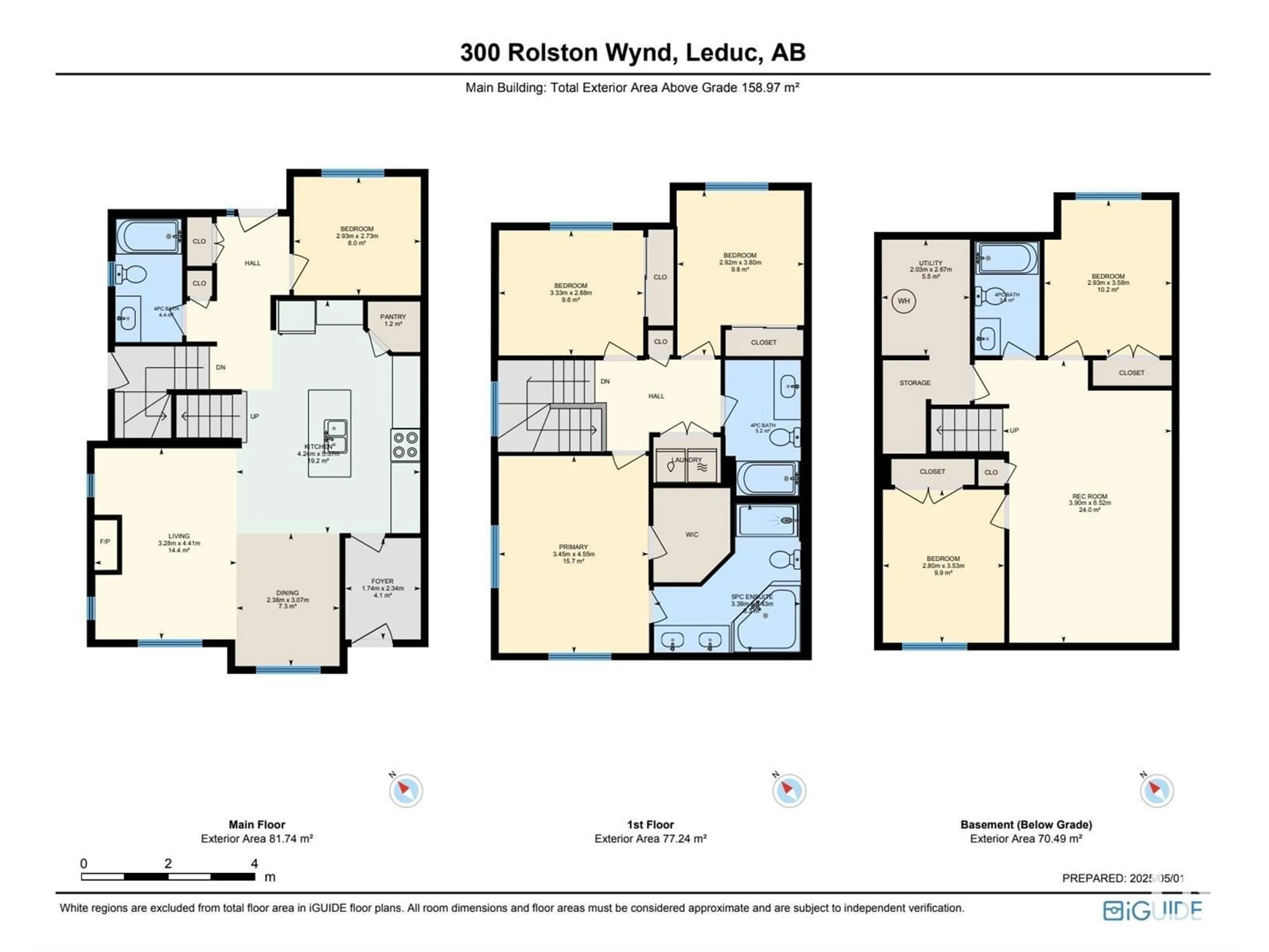 Floor plan for 300 ROLSTON WD, Leduc Alberta T9E1G5