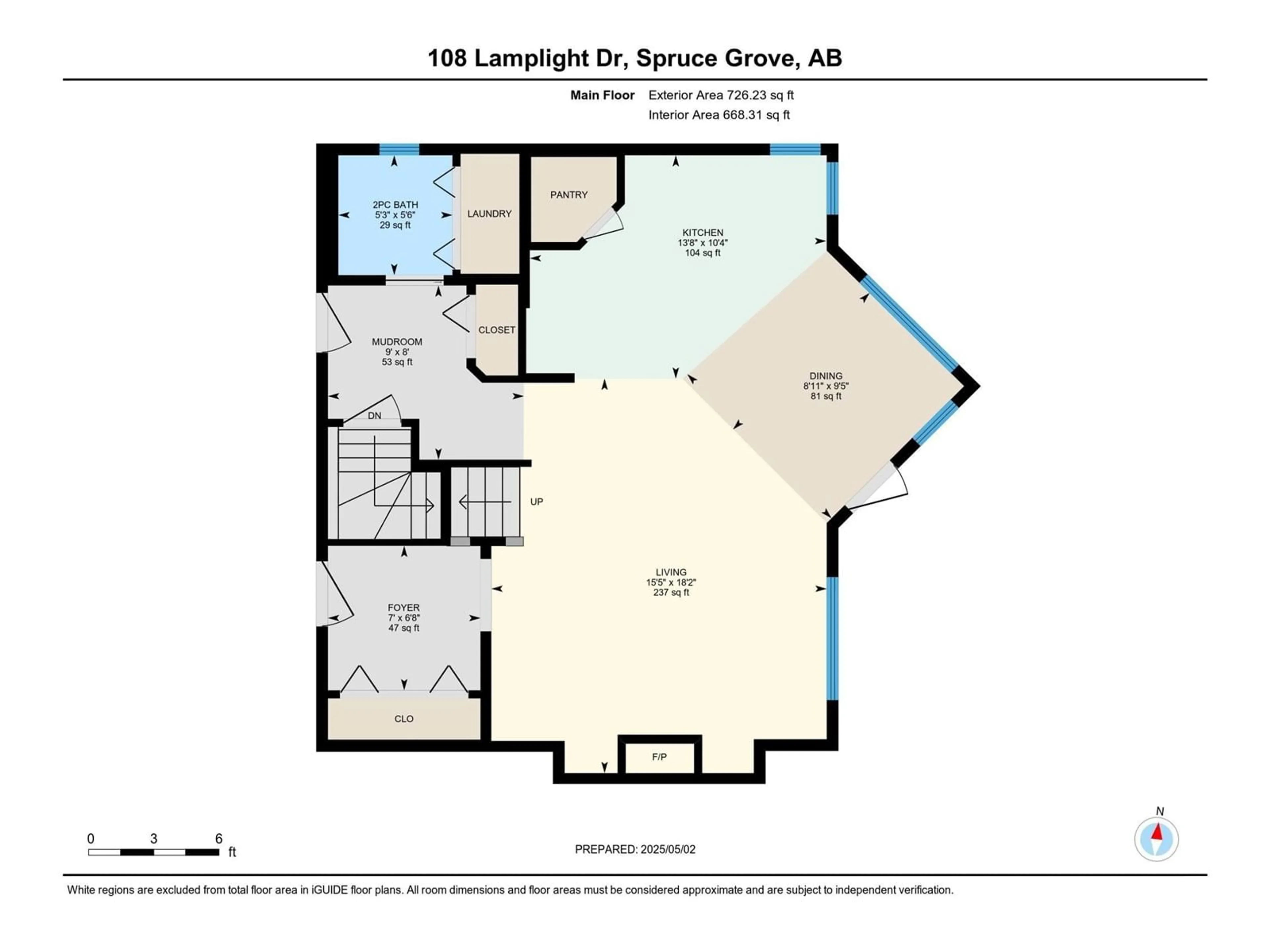 Floor plan for 108 LAMPLIGHT DR, Spruce Grove Alberta T7X0G8