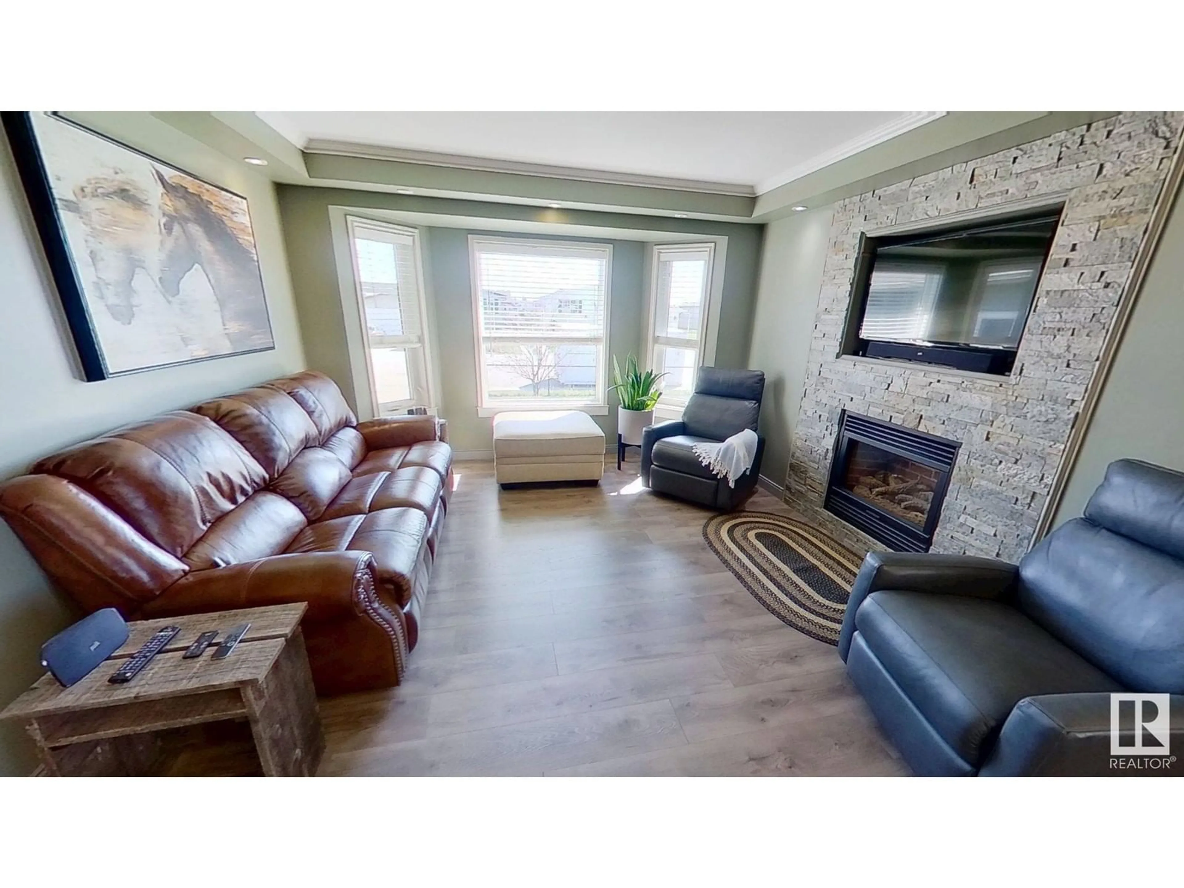 Living room with furniture, unknown for 4822 55 ST, Bruderheim Alberta T0B0S0