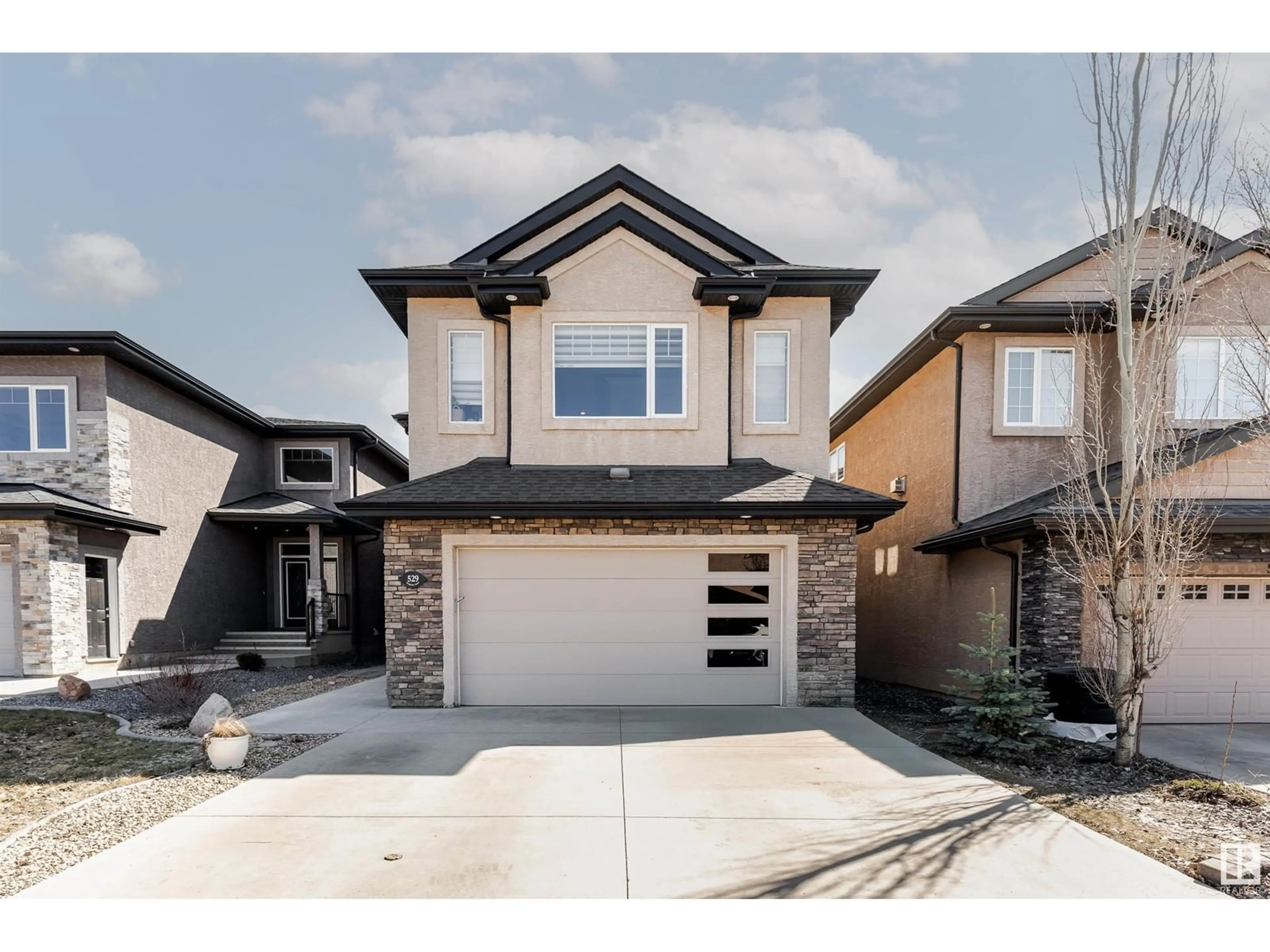 Home with brick exterior material, street for 529 ALBANY WY, Edmonton Alberta T6V0H9