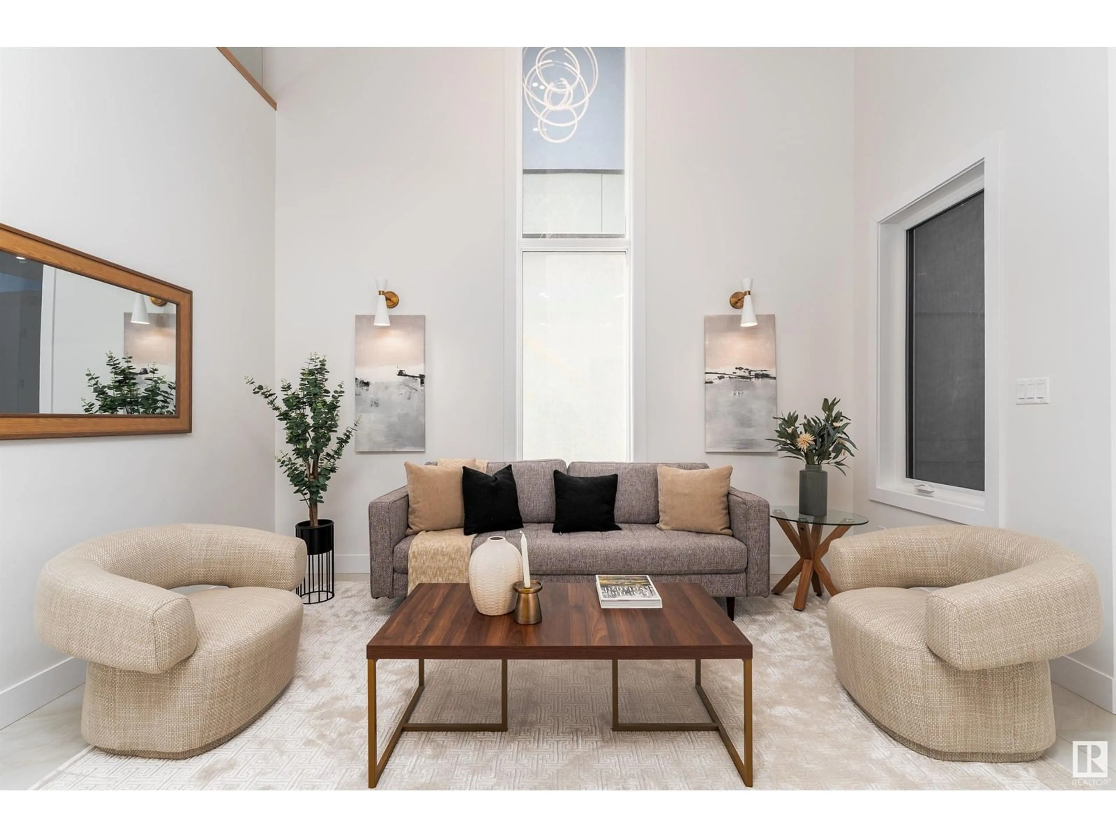 Living room with furniture, unknown for 3211 3 ST, Edmonton Alberta T6T2V8