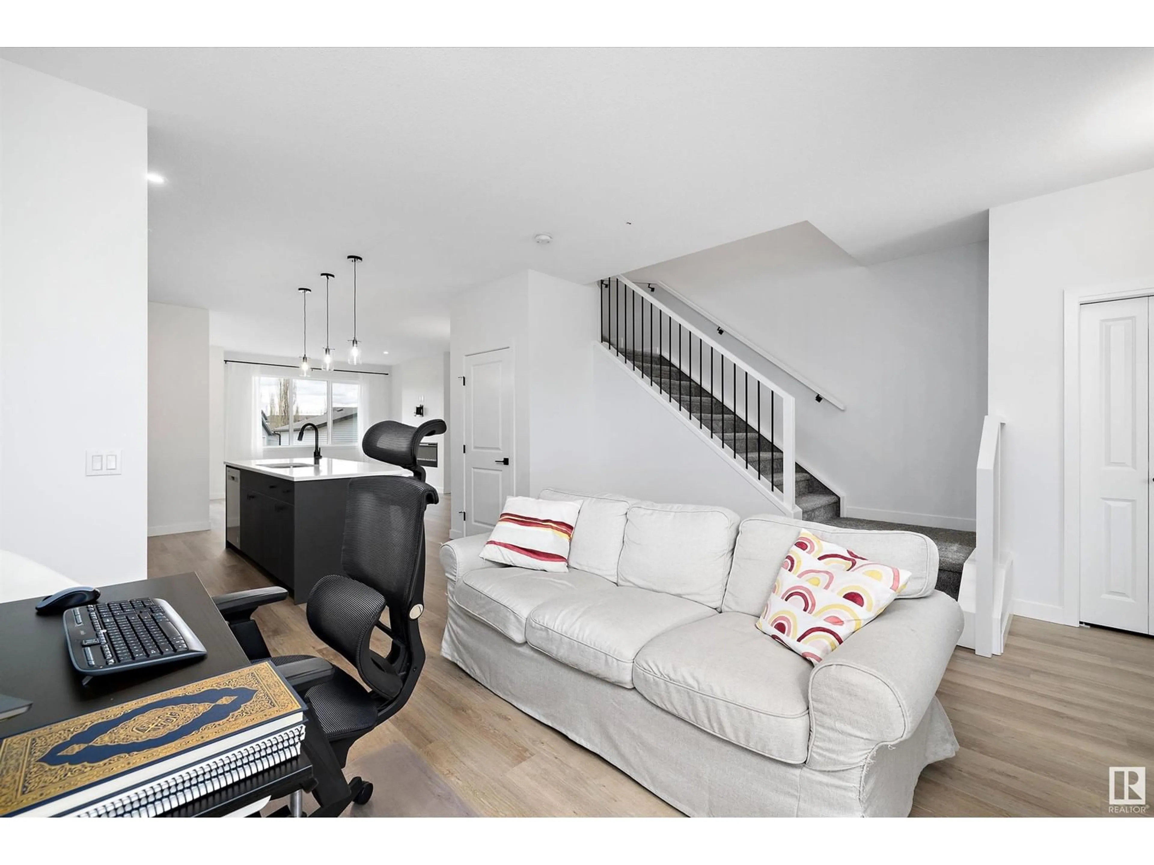 Living room with furniture, unknown for 1439 GOODSPEED LN, Edmonton Alberta T5T0W2