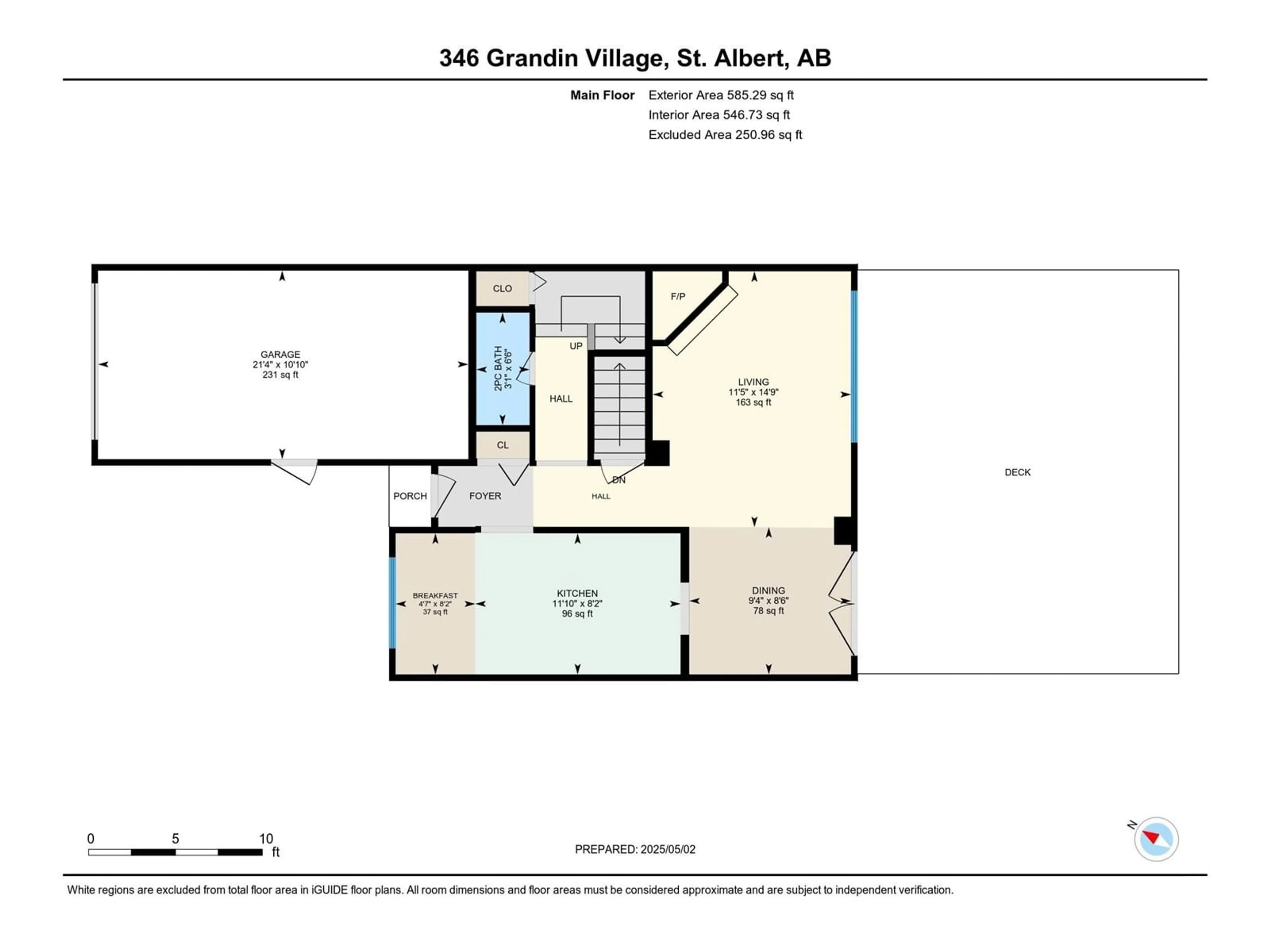Floor plan for 346 GRANDIN VG, St. Albert Alberta T8N2R6