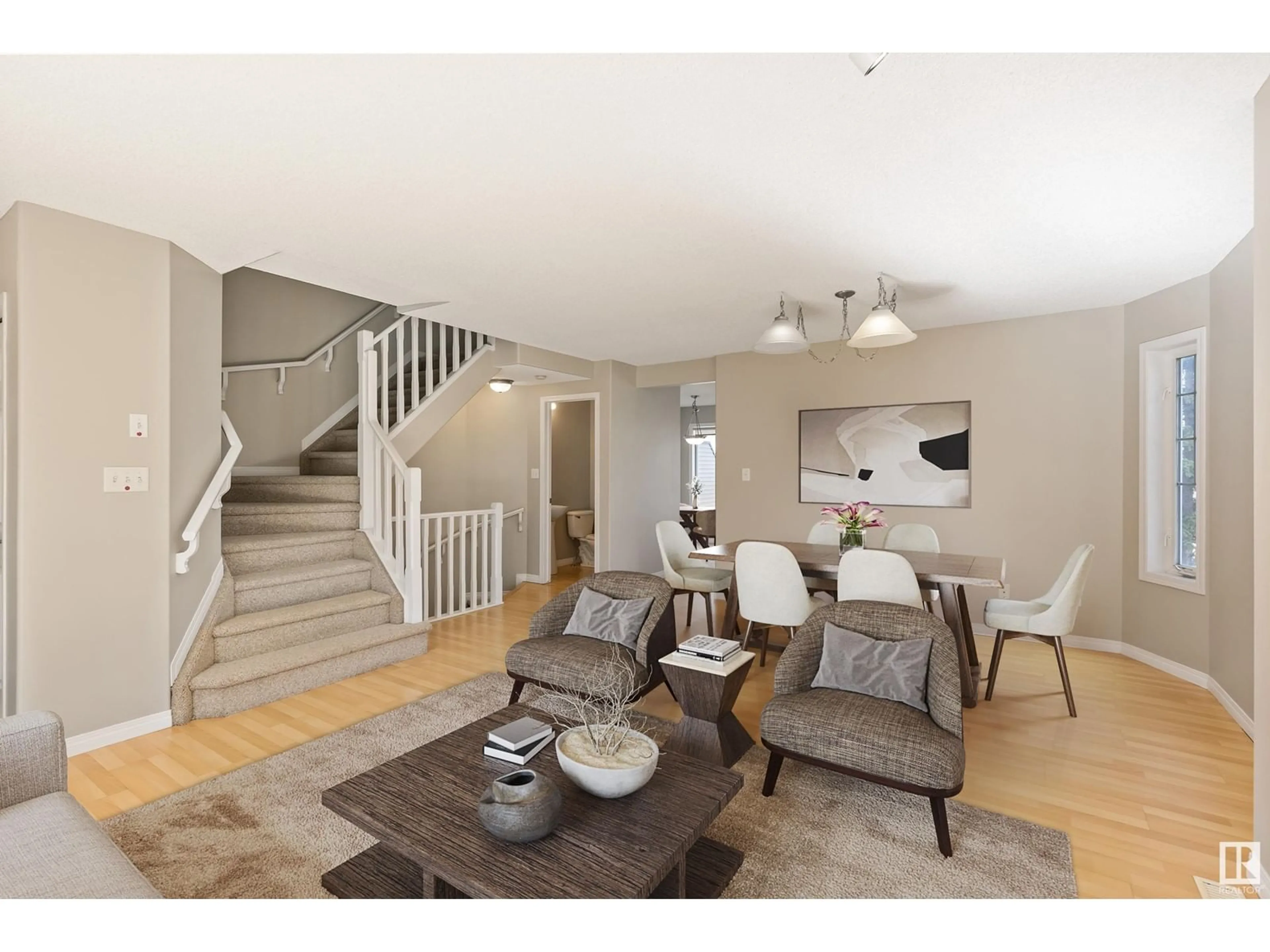 Living room with furniture, unknown for 4731 - 29 TERWILLEGAR CM, Edmonton Alberta T6R3L4