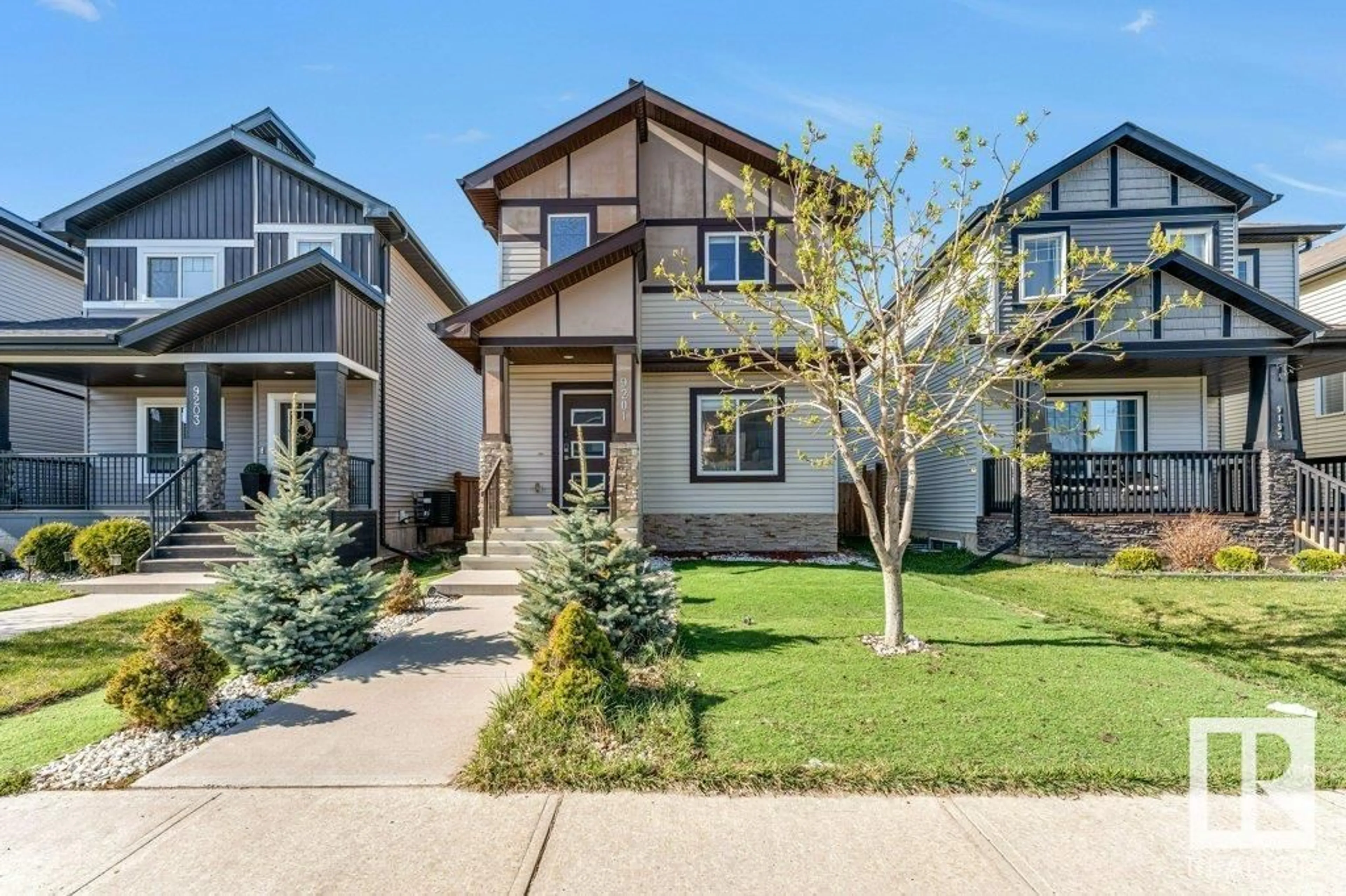 Home with brick exterior material, street for 9201 COOPER CR SW, Edmonton Alberta T6W3L1