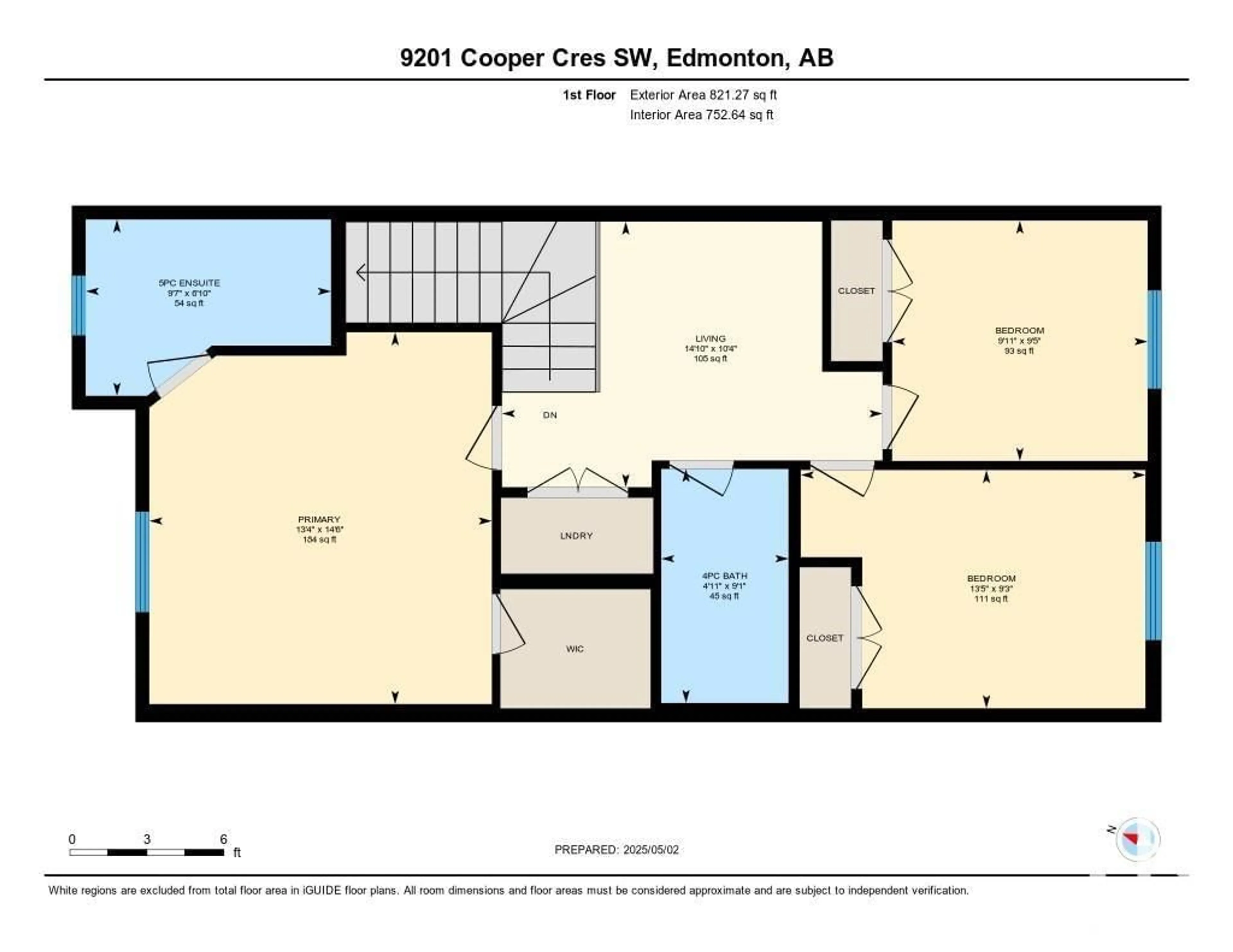 Floor plan for 9201 COOPER CR SW, Edmonton Alberta T6W3L1