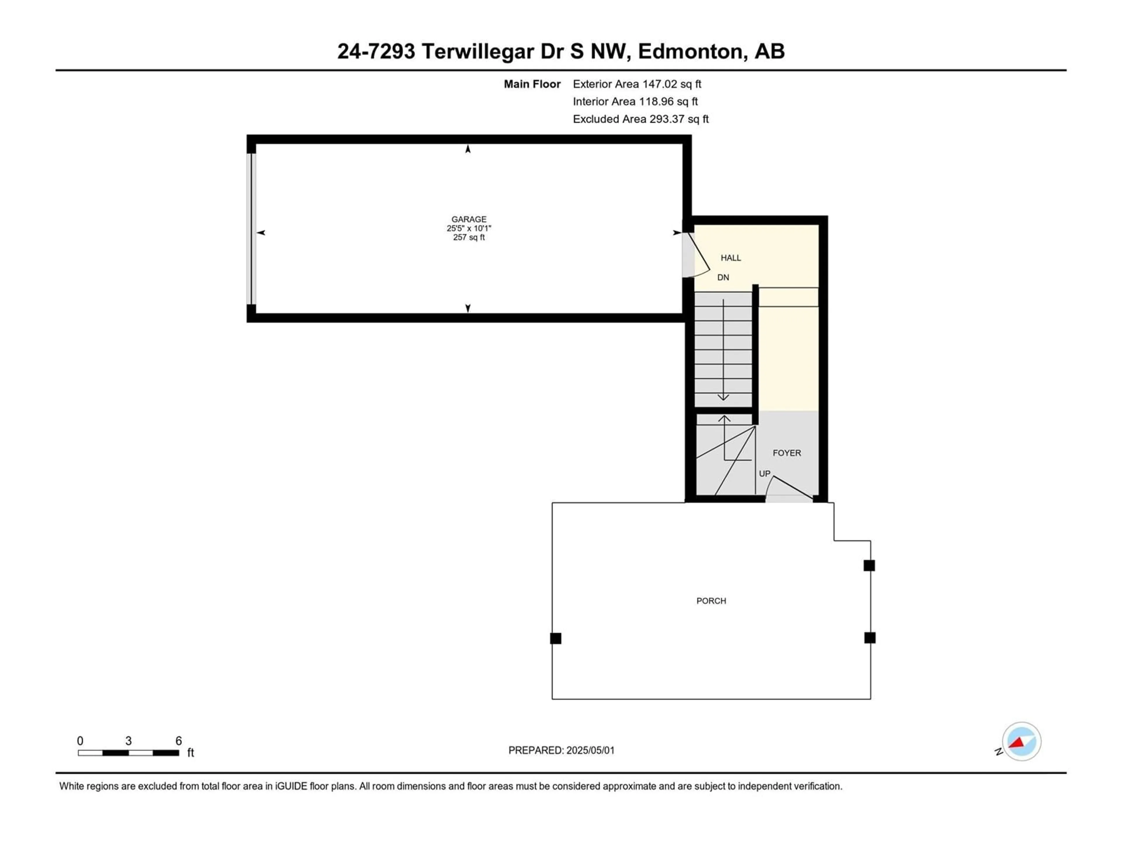 Floor plan for 24 7293 SOUTH TERWILLEGAR DR, Edmonton Alberta T6R0N5