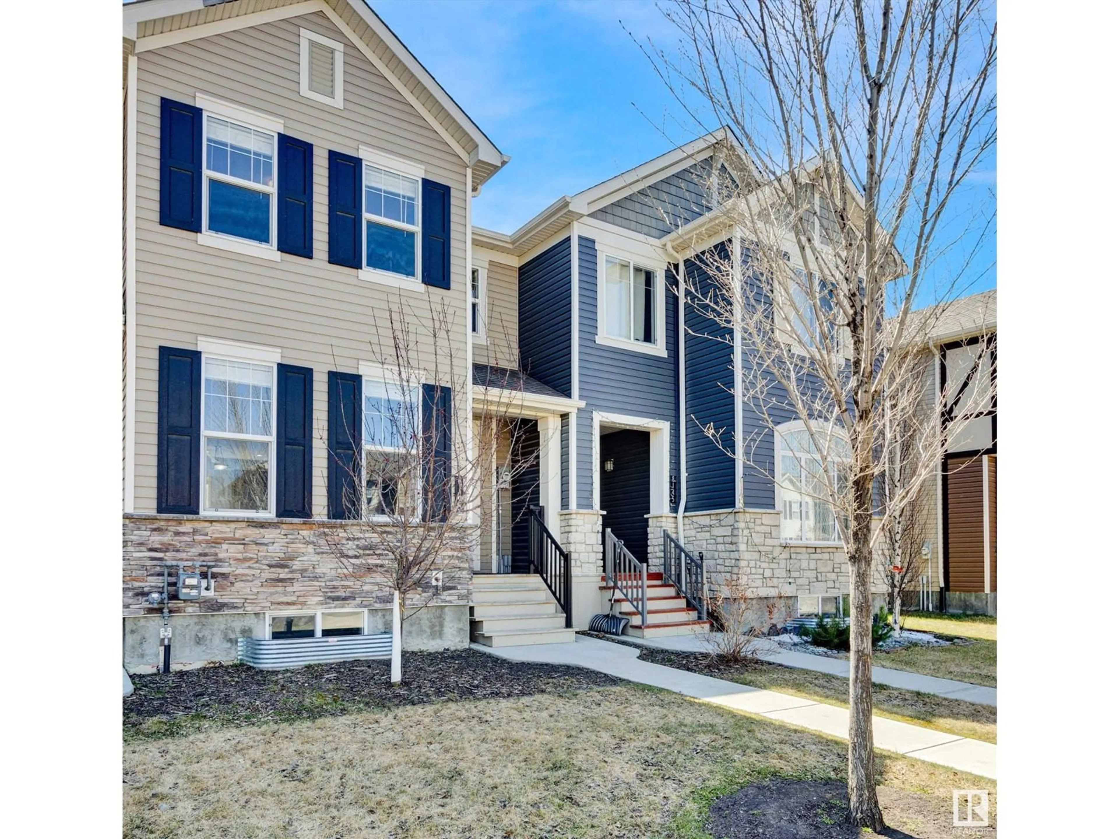 Home with brick exterior material, street for 8143 CHAPPELLE WY, Edmonton Alberta T6W3L7