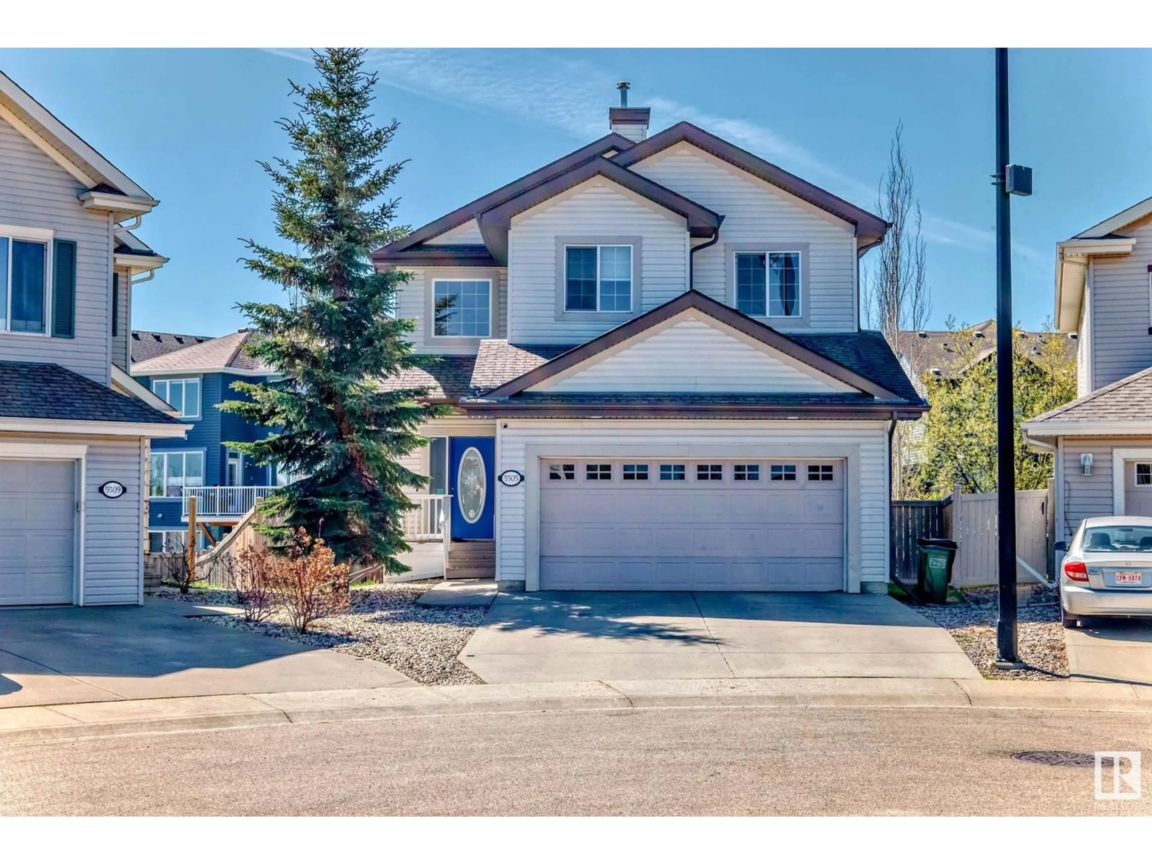 Home with vinyl exterior material, street for NW - 5505 206A ST, Edmonton Alberta T6M0B6