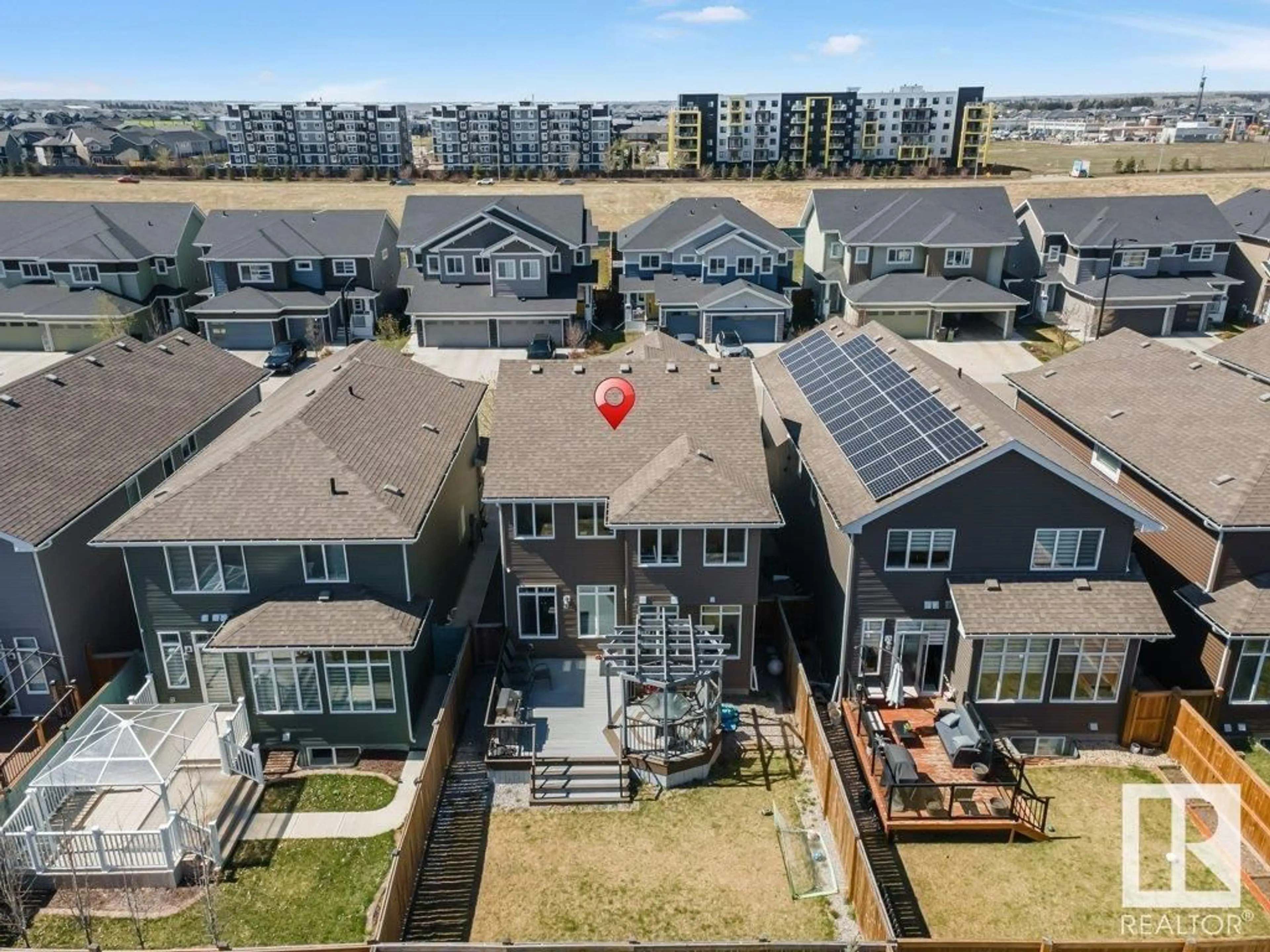 A pic from outside/outdoor area/front of a property/back of a property/a pic from drone, city buildings view from balcony for SW - 1615 169 ST, Edmonton Alberta T6W1H2