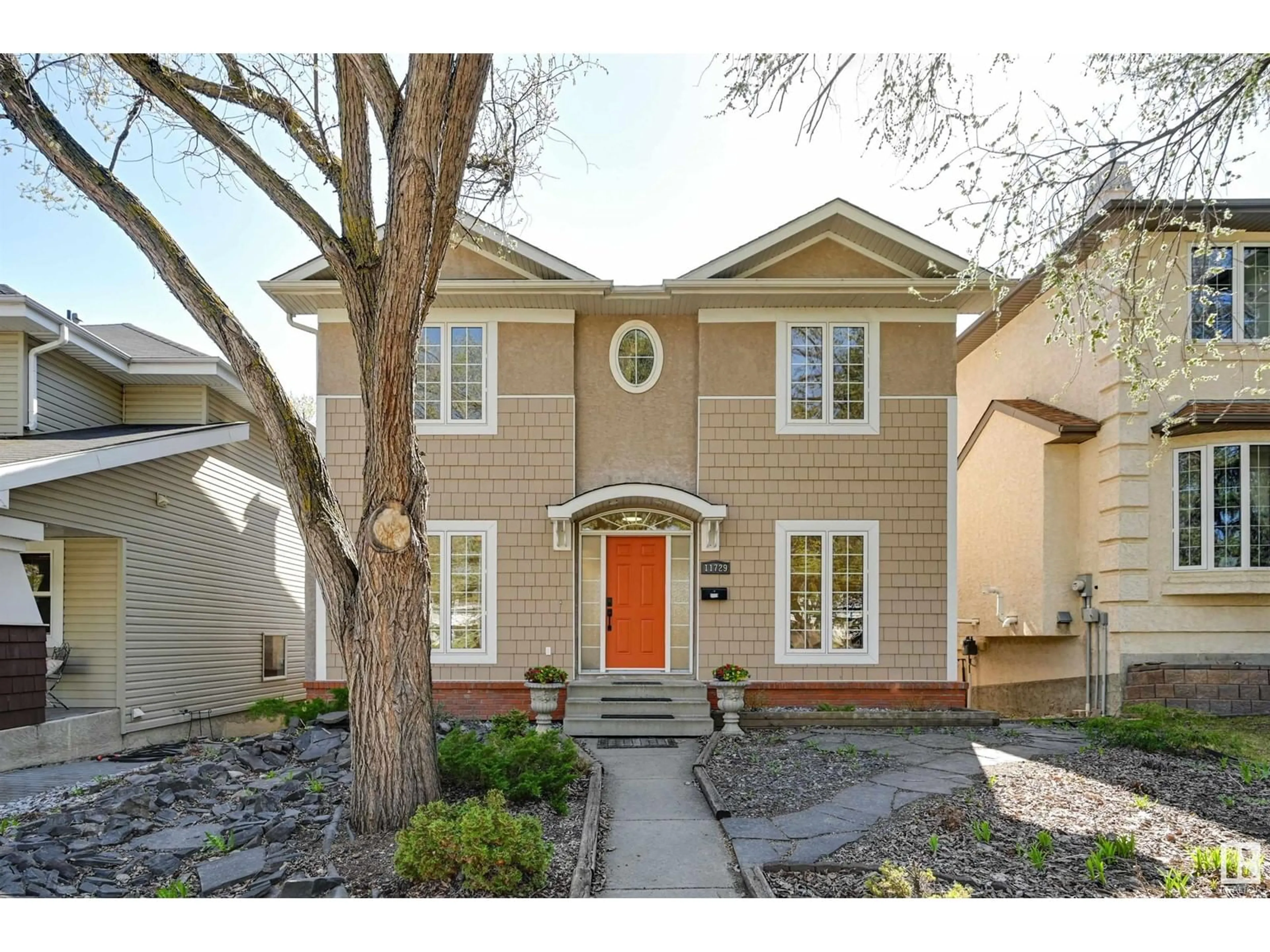 Home with brick exterior material, street for 11729 71A AV, Edmonton Alberta T6G2W5