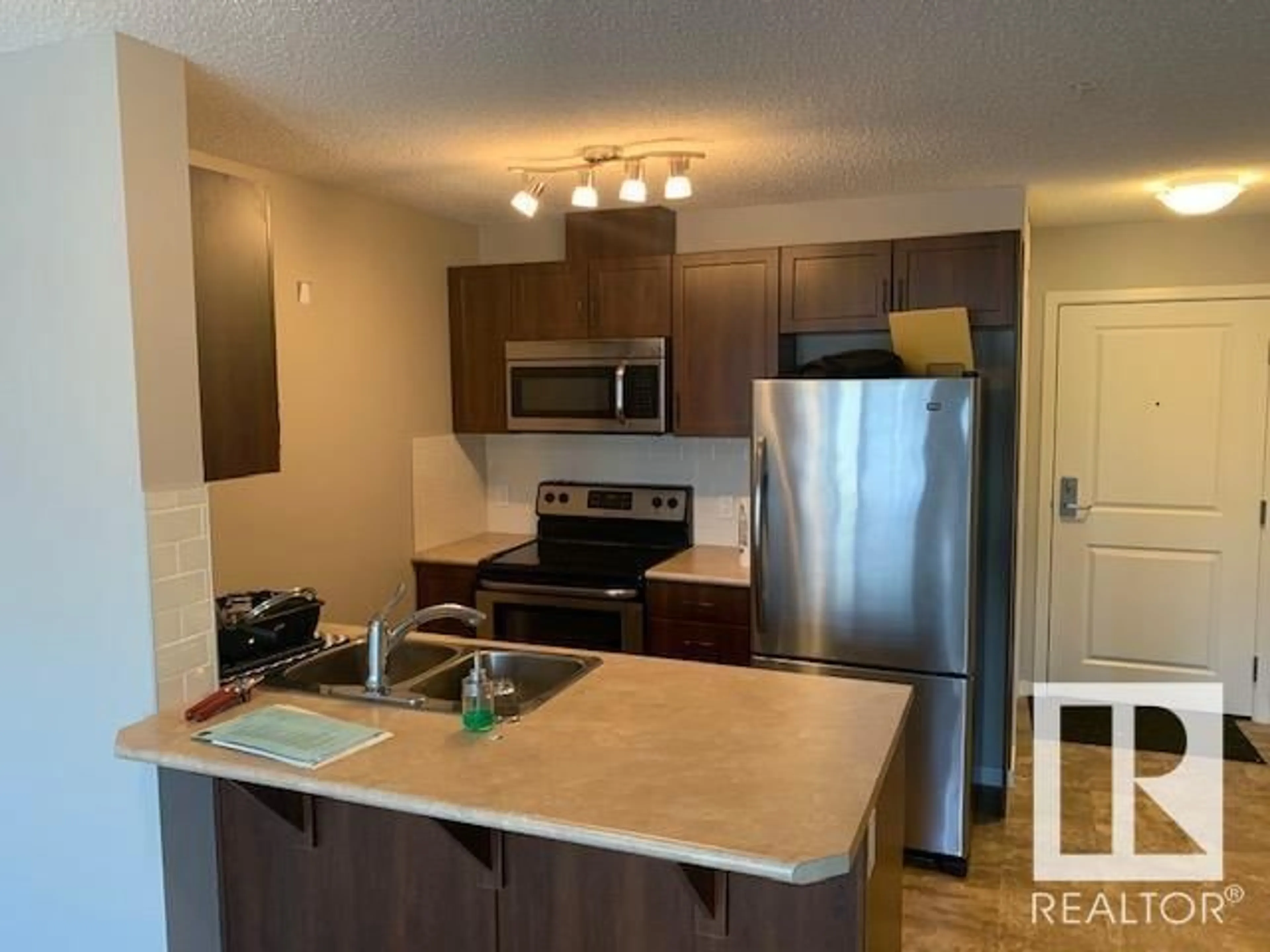 Standard kitchen, unknown for #206 - 1820 RUTHERFORD RD, Edmonton Alberta T6W2K6