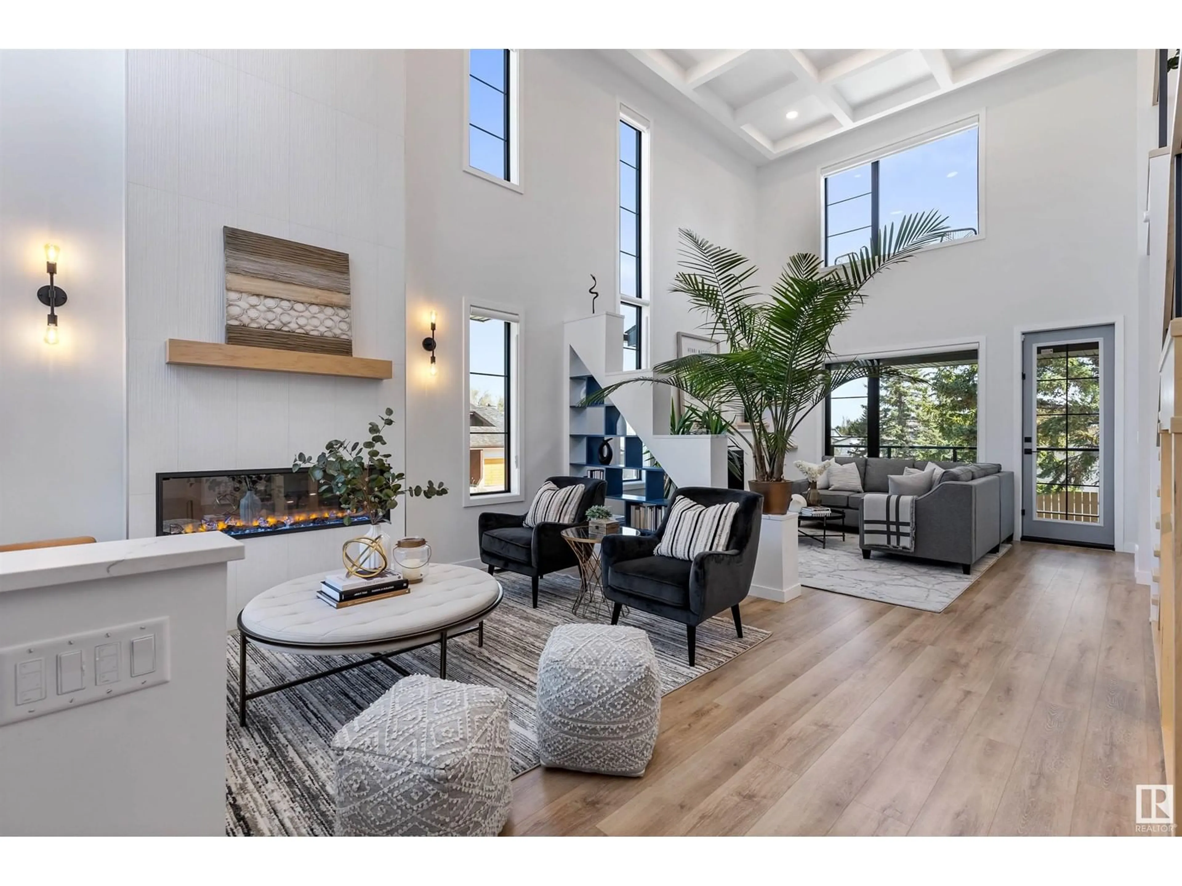 Living room with furniture, unknown for 15107 42 AV, Edmonton Alberta T6H5P6