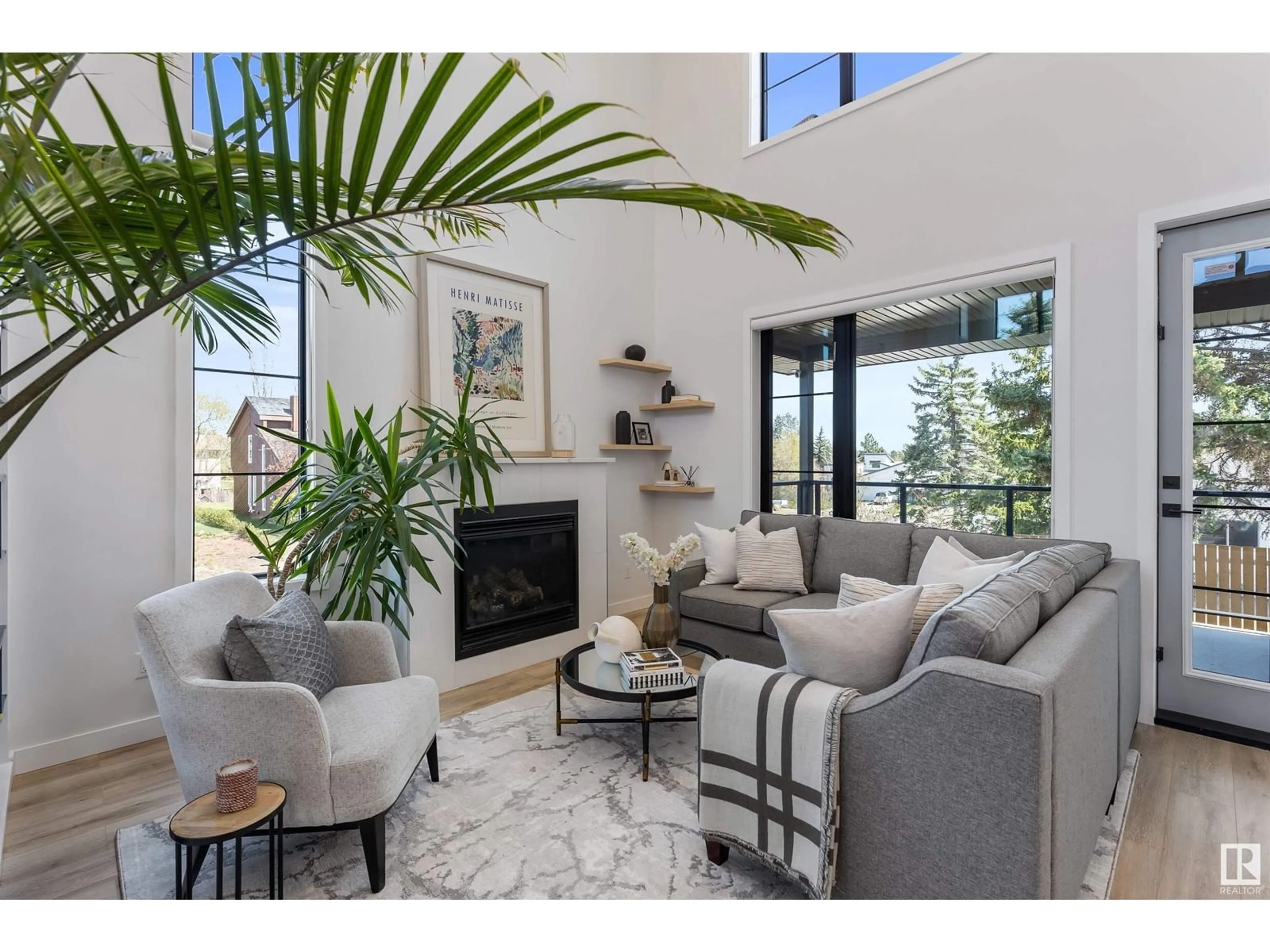 Living room with furniture, unknown for 15107 42 AV, Edmonton Alberta T6H5P6