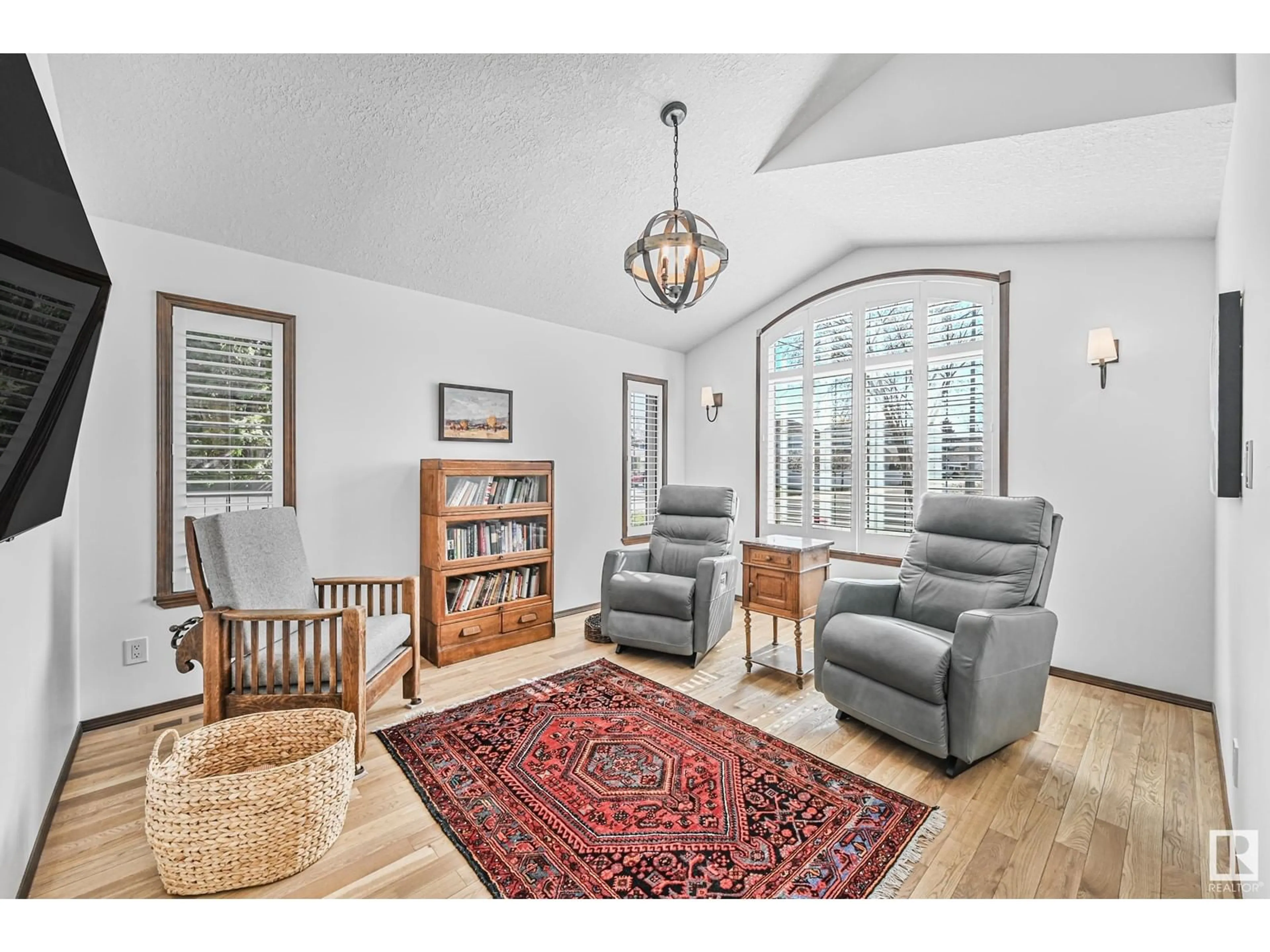 Living room with furniture, unknown for 444 RIVERPARK DR, Fort Saskatchewan Alberta T8L4J7