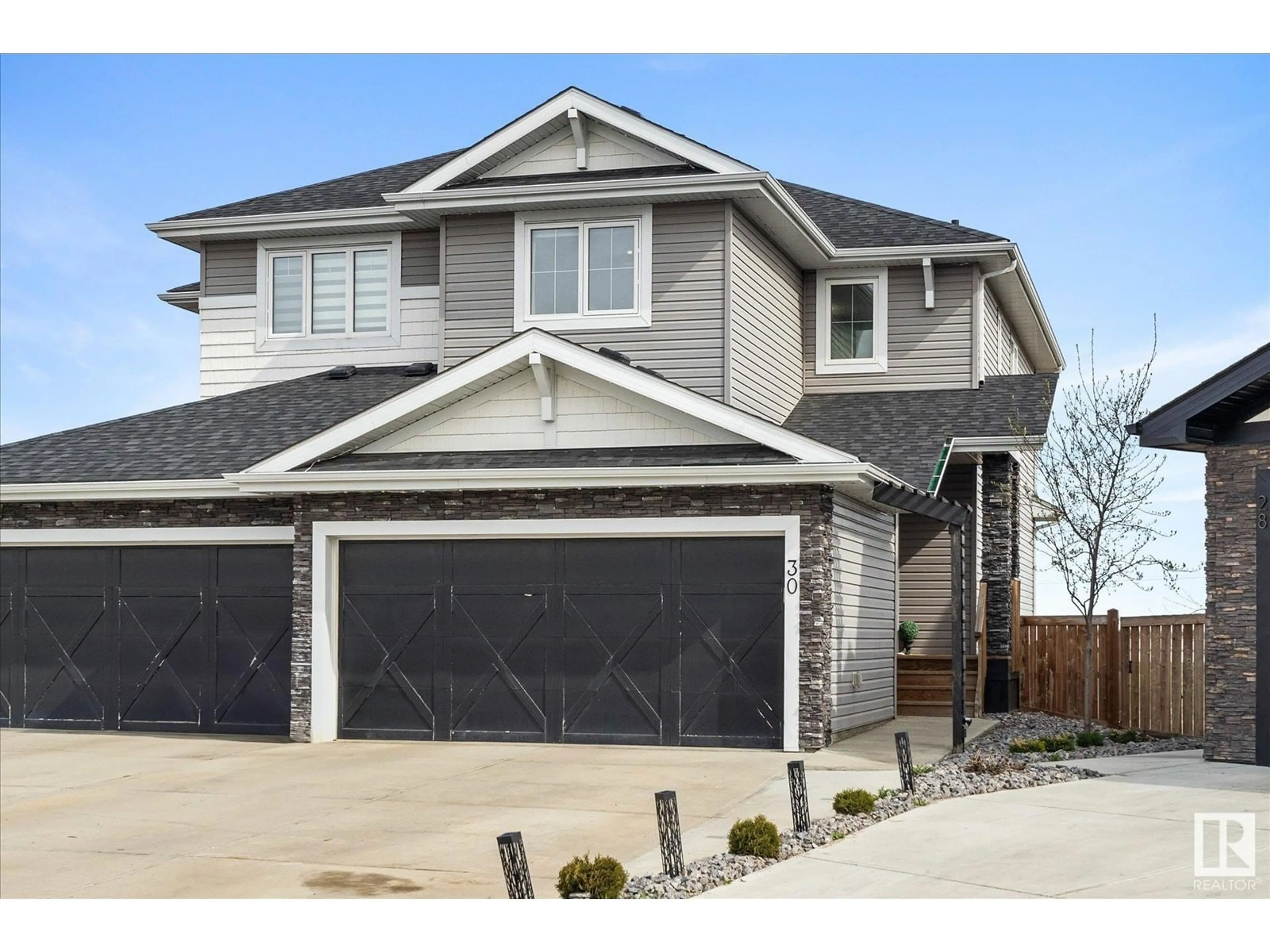 Home with vinyl exterior material, street for 30 AVERY CV, Spruce Grove Alberta T7X4R5