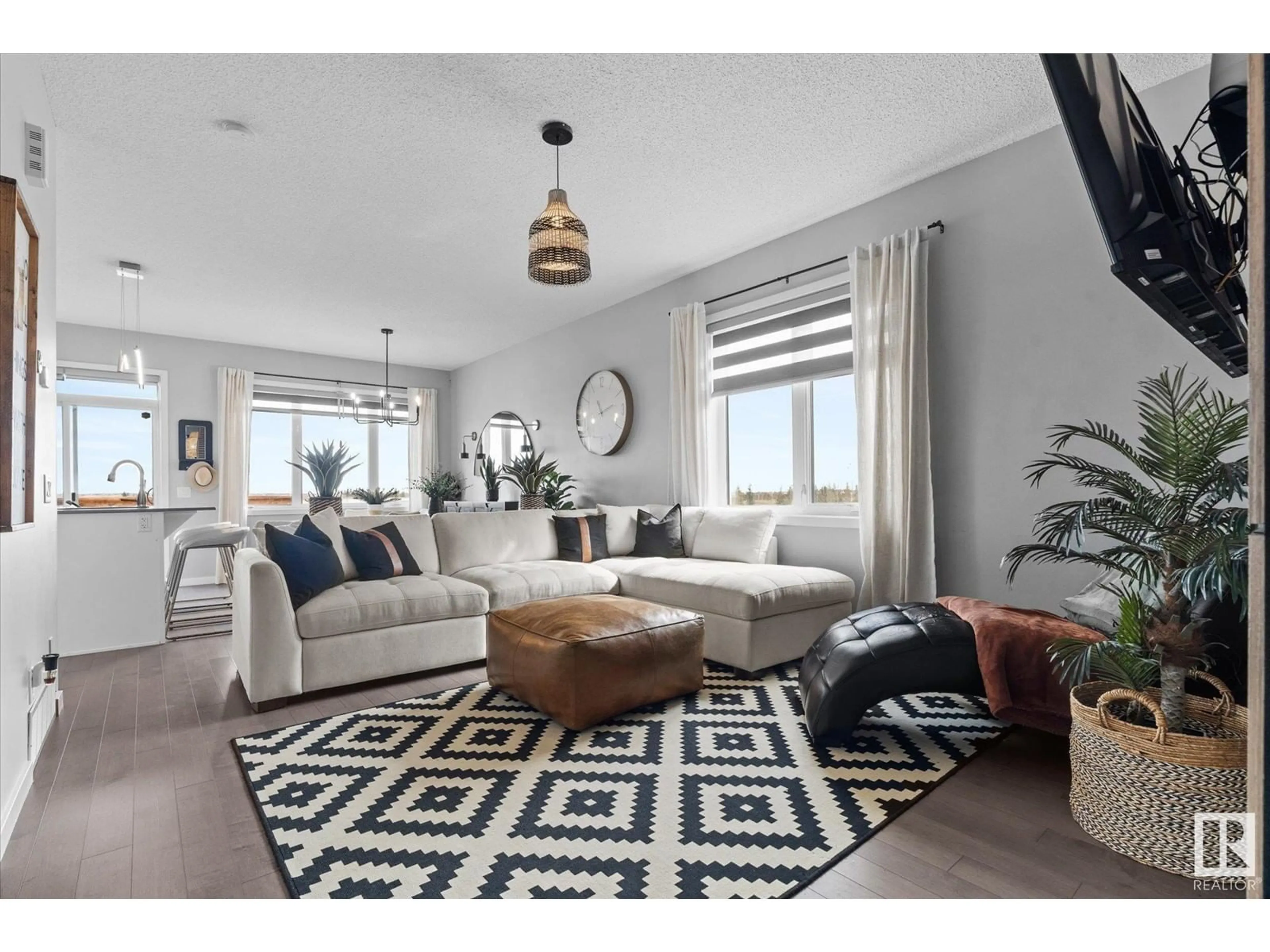 Living room with furniture, carpet floor for 30 AVERY CV, Spruce Grove Alberta T7X4R5