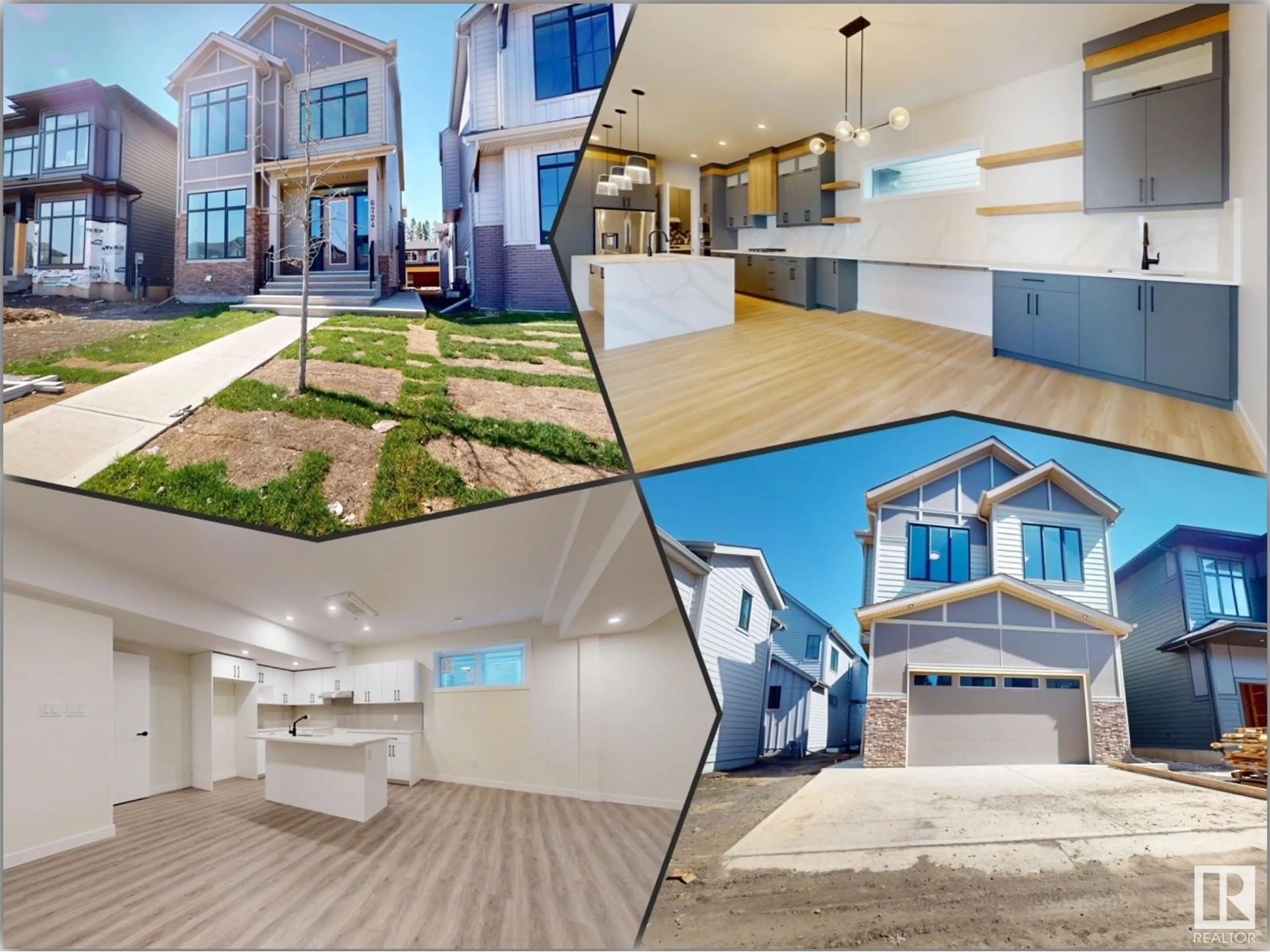 A pic from outside/outdoor area/front of a property/back of a property/a pic from drone, street for 6724 CRAWFORD WY, Edmonton Alberta T6W1A6