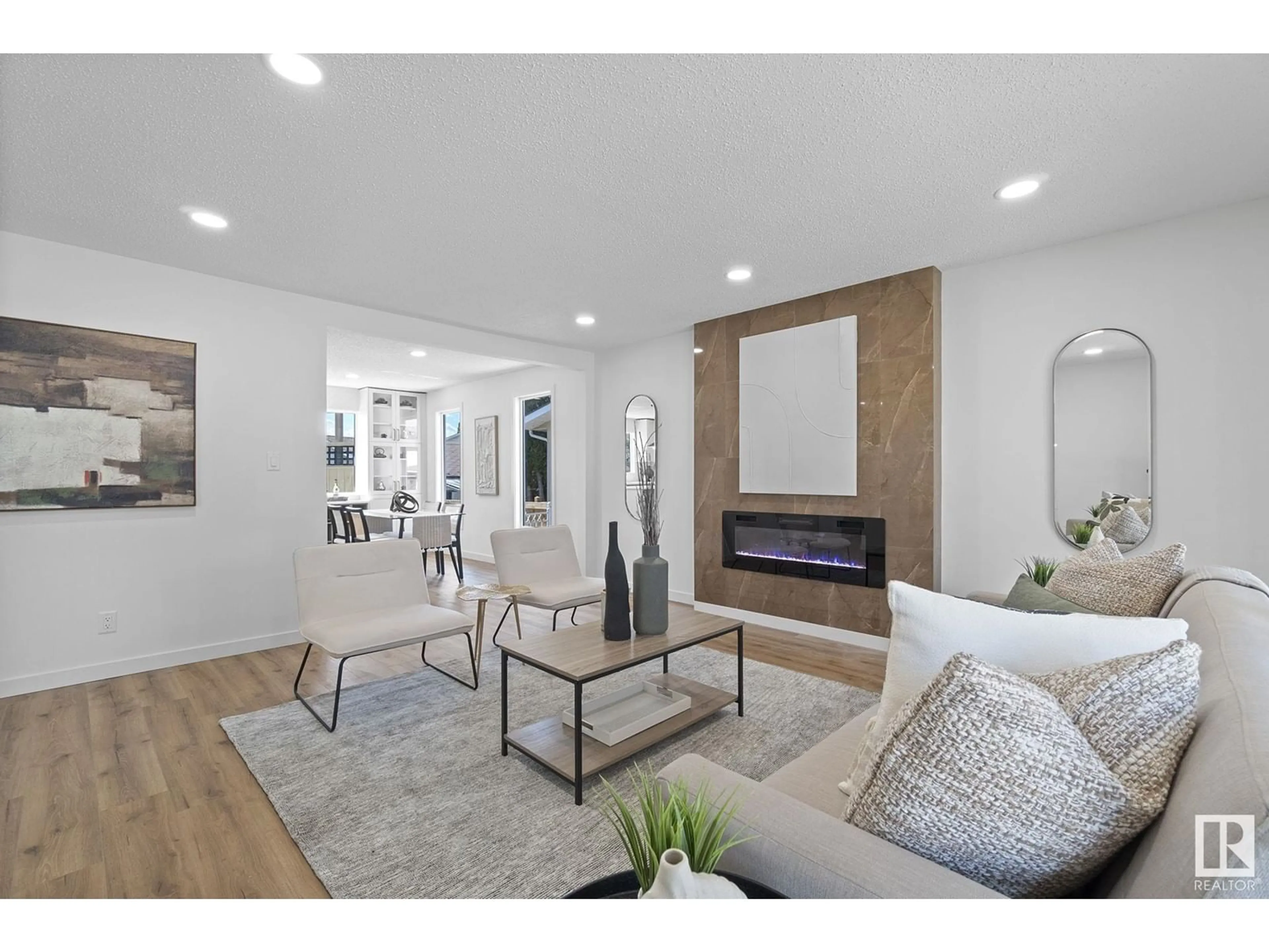 Living room with furniture, unknown for 10911 43 AV, Edmonton Alberta T6J2R3