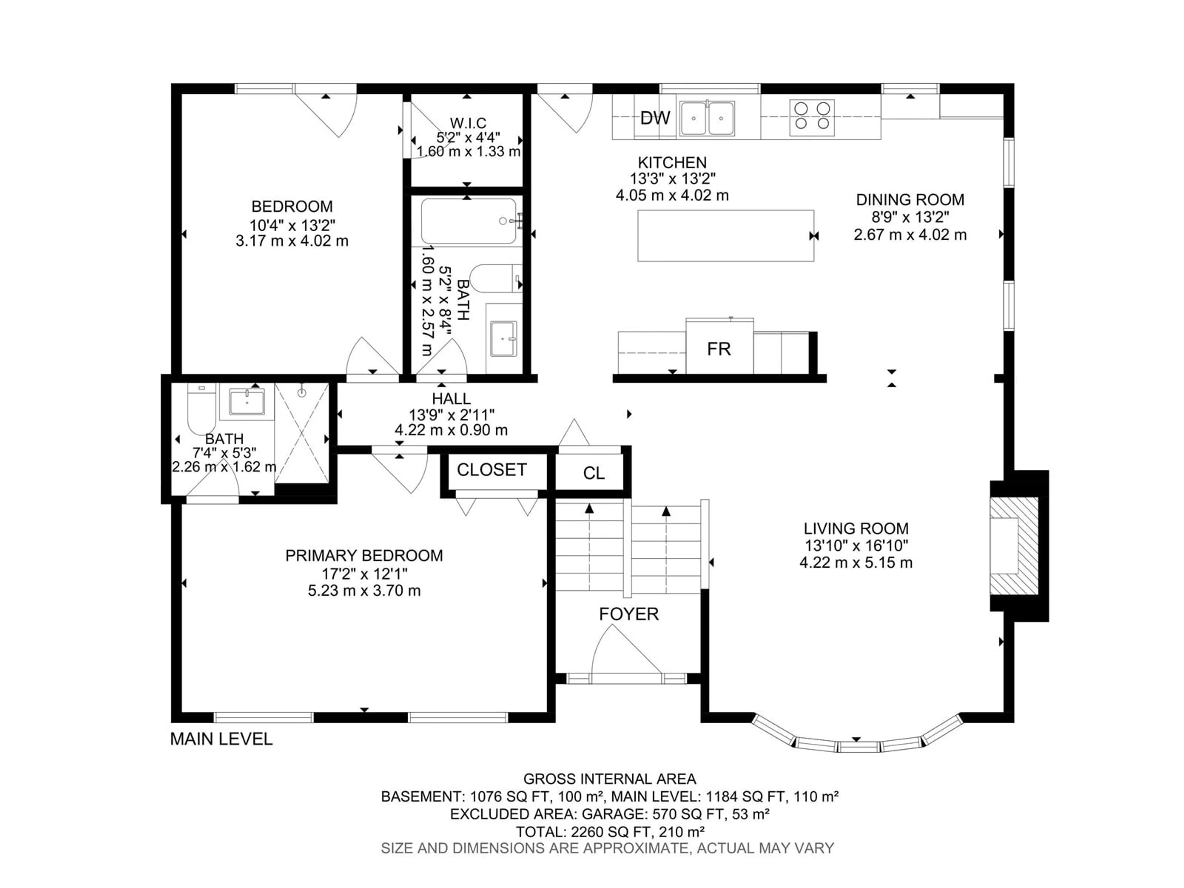 Floor plan for 10911 43 AV, Edmonton Alberta T6J2R3