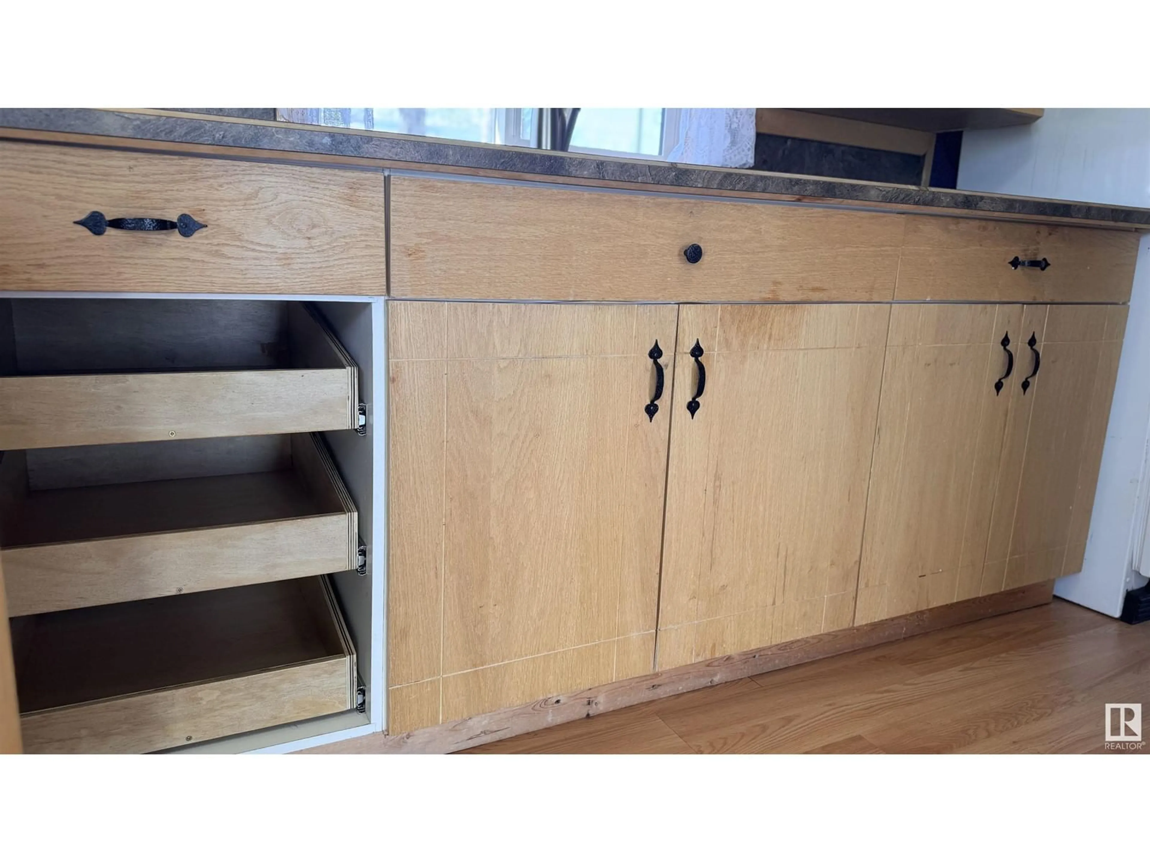 Standard kitchen, wood/laminate floor for 310 - 11121 TWP RD, Rural St. Paul County Alberta T0A0C0