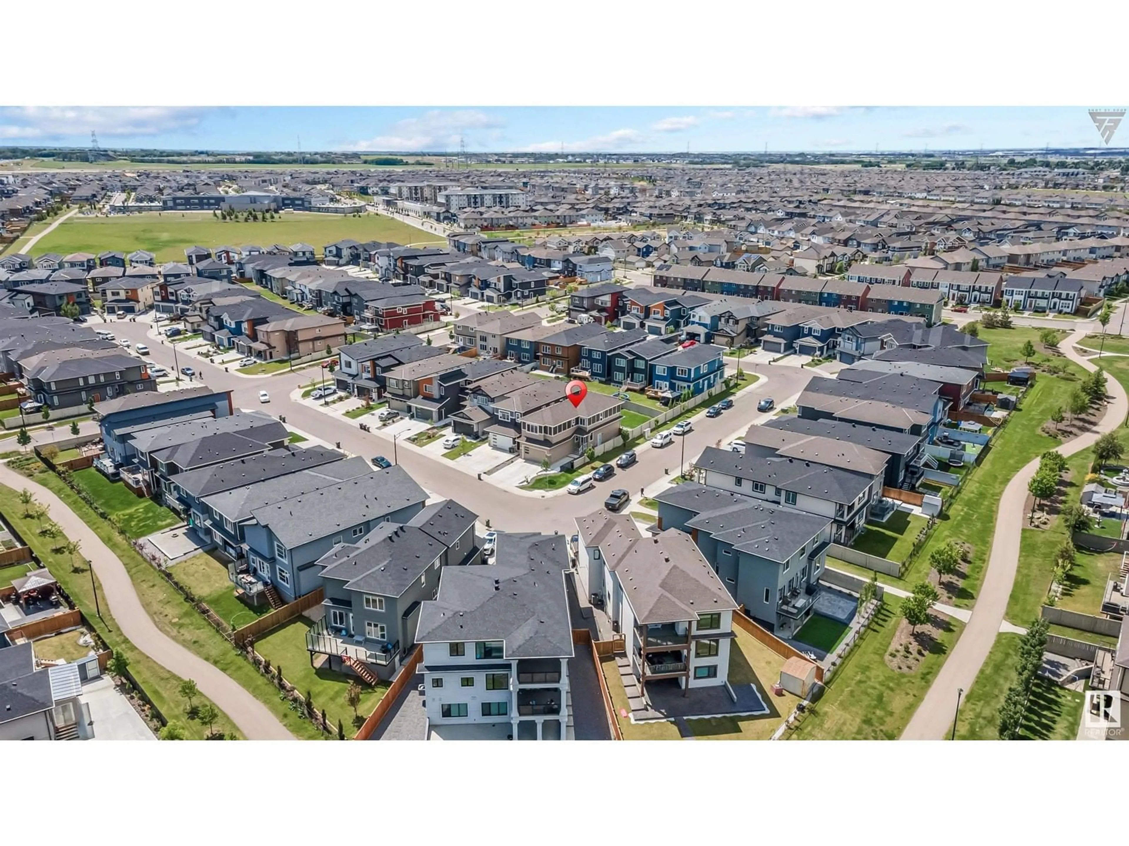 A pic from outside/outdoor area/front of a property/back of a property/a pic from drone, street for 1928 21 ST, Edmonton Alberta T6T2L2