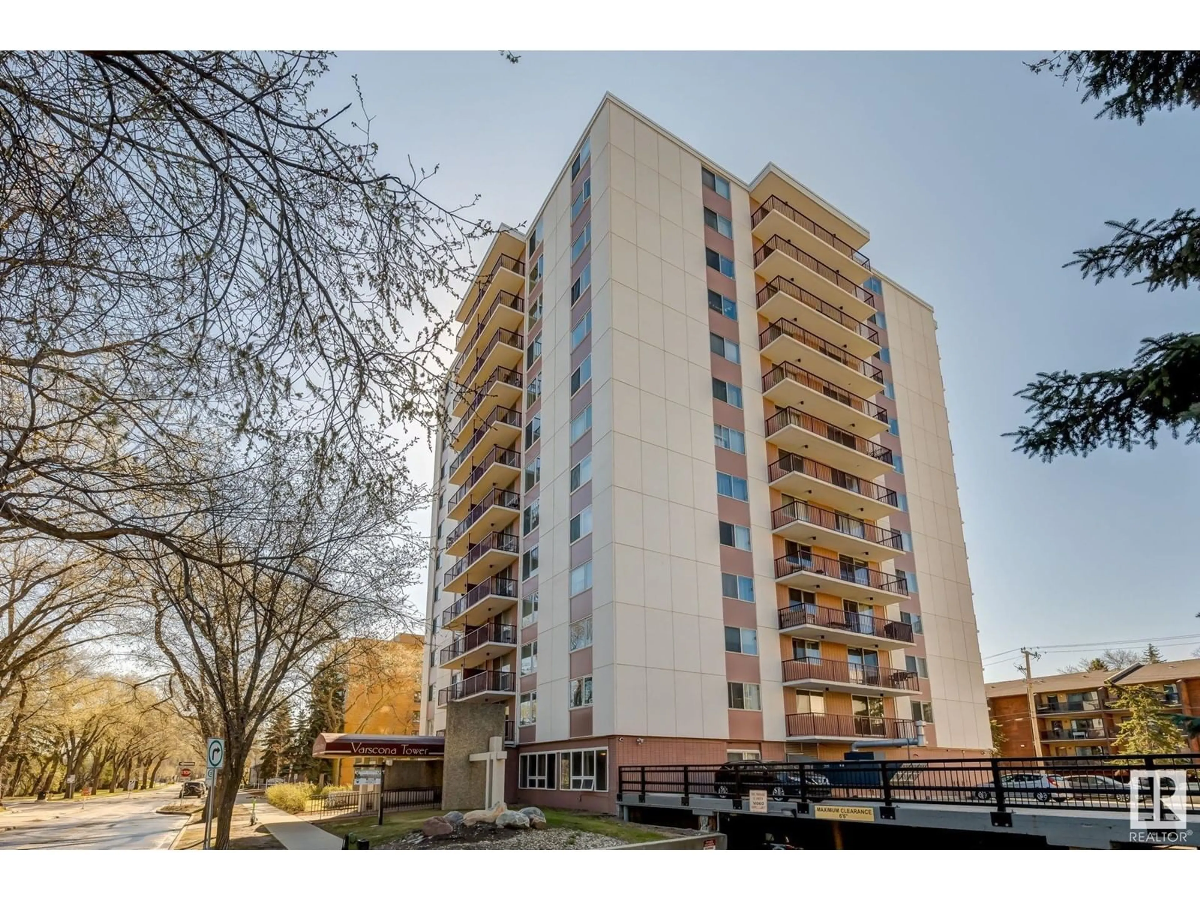 A pic from outside/outdoor area/front of a property/back of a property/a pic from drone, building for #103 - 11007 83 AV, Edmonton Alberta T6G0T9