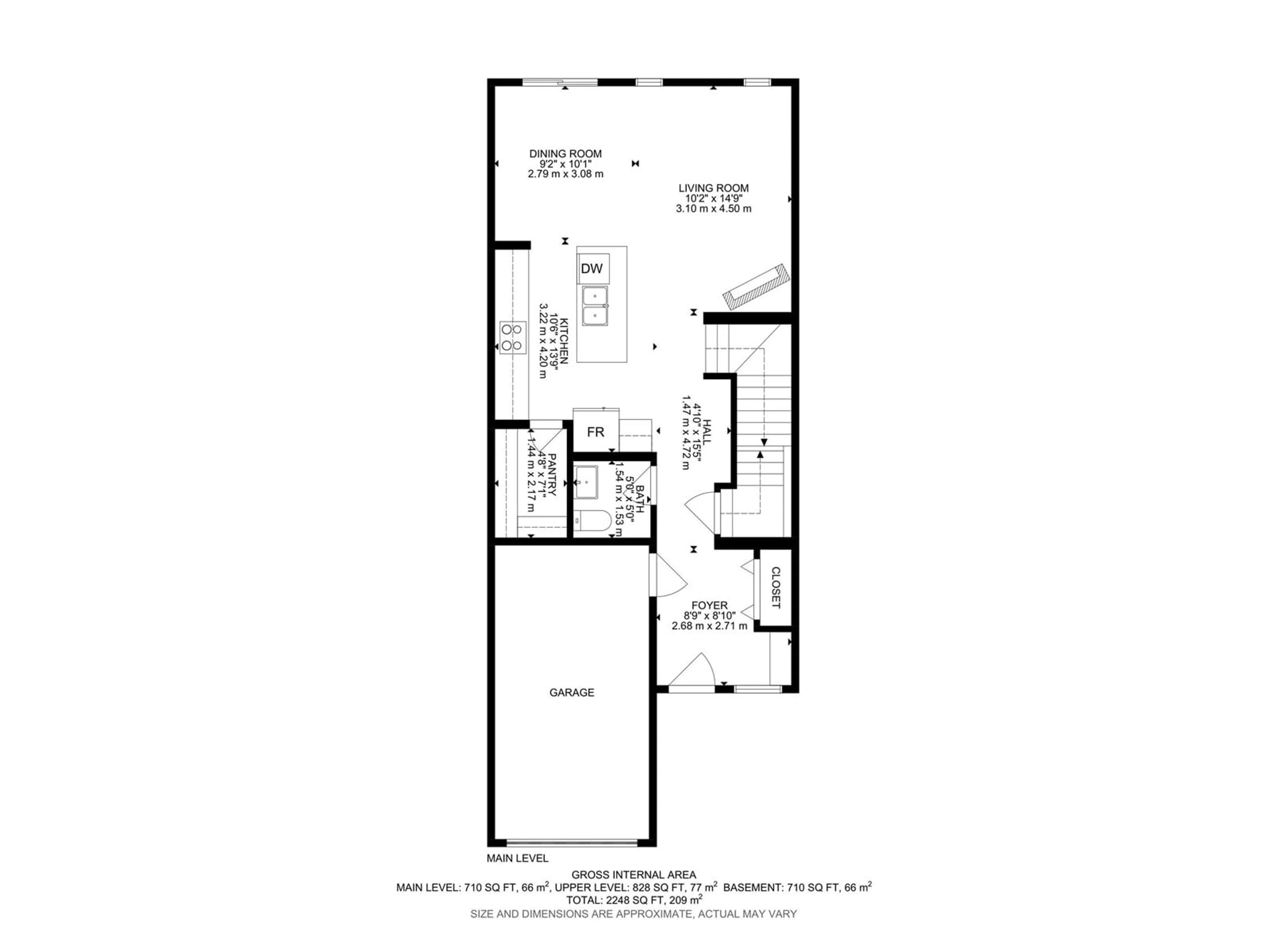 Floor plan for SW - 4433 ANNETT CM, Edmonton Alberta T6W2V9