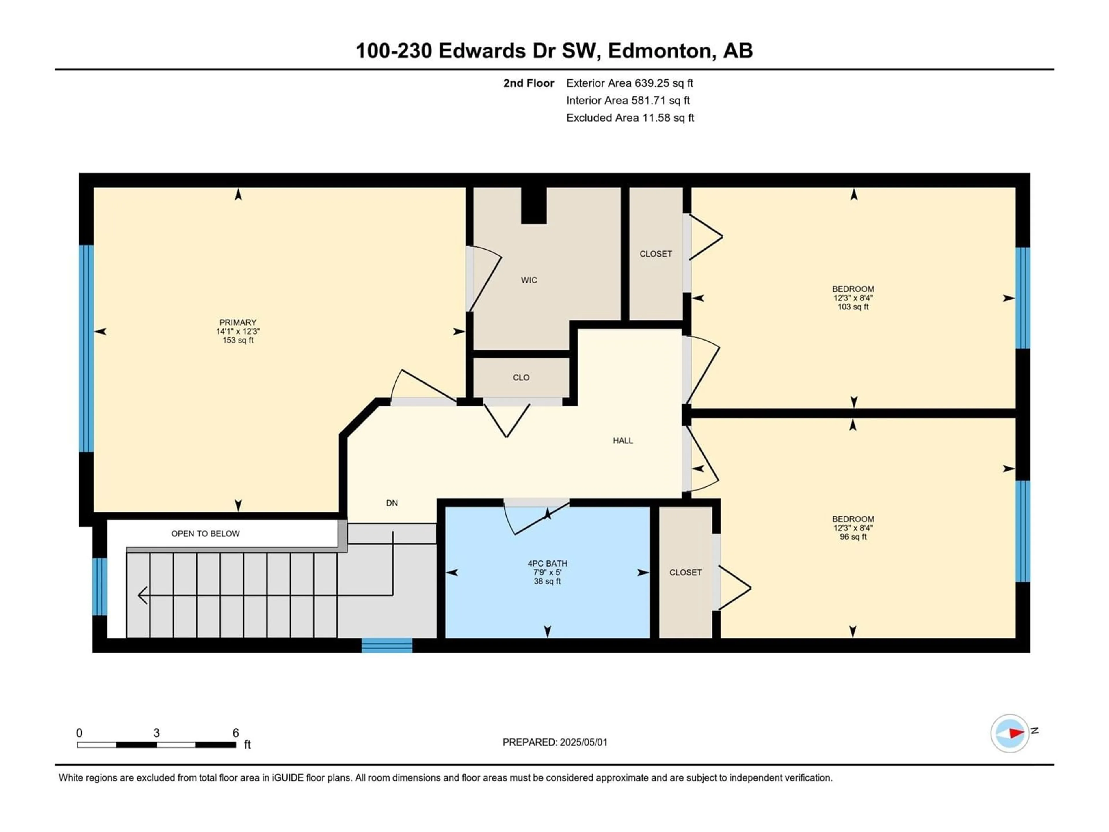 Floor plan for #100 - 230 EDWARDS DR, Edmonton Alberta T6X1G7
