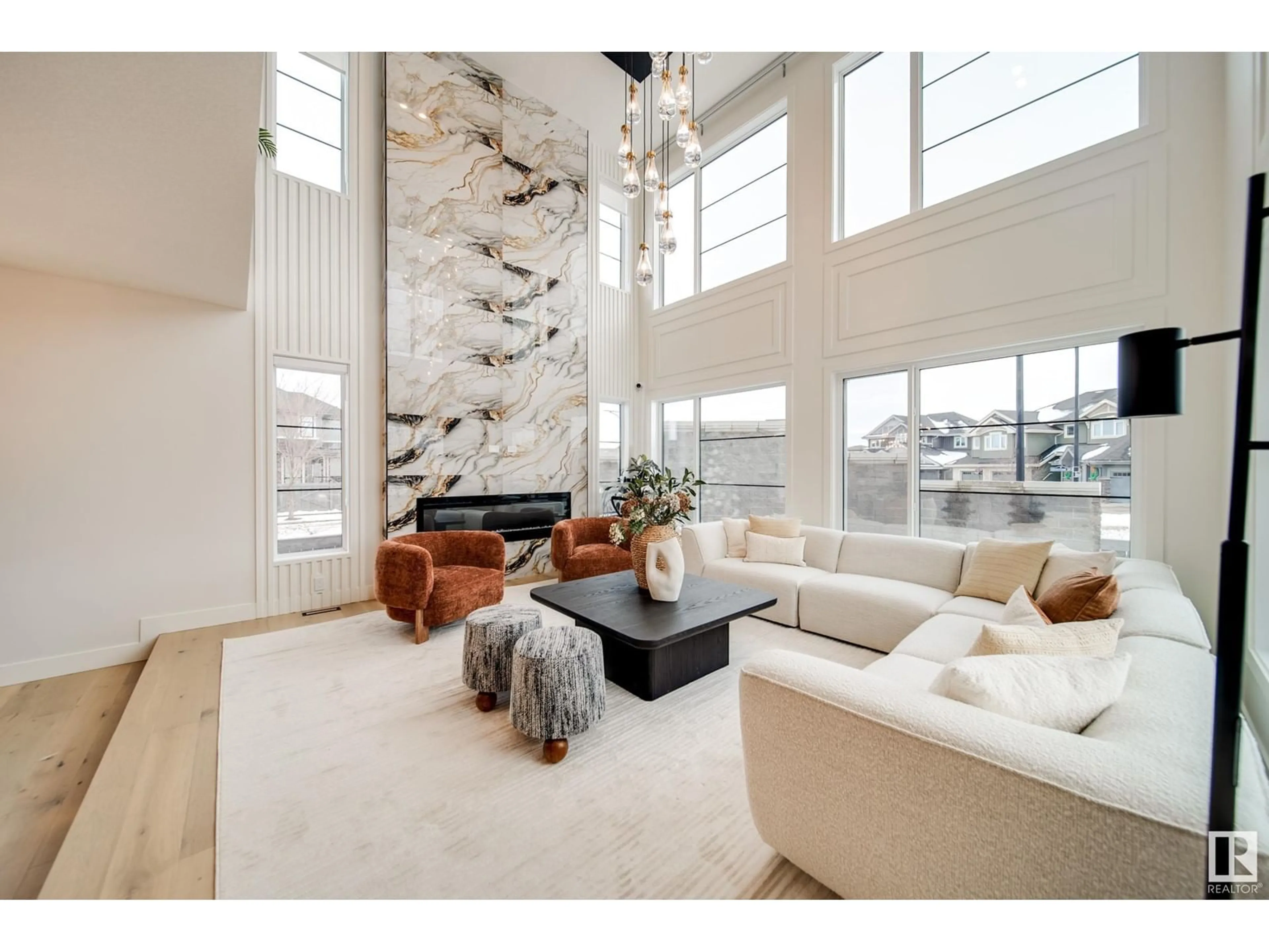 Living room with furniture, unknown for 4015 GINSBURG CR, Edmonton Alberta T5T4V2