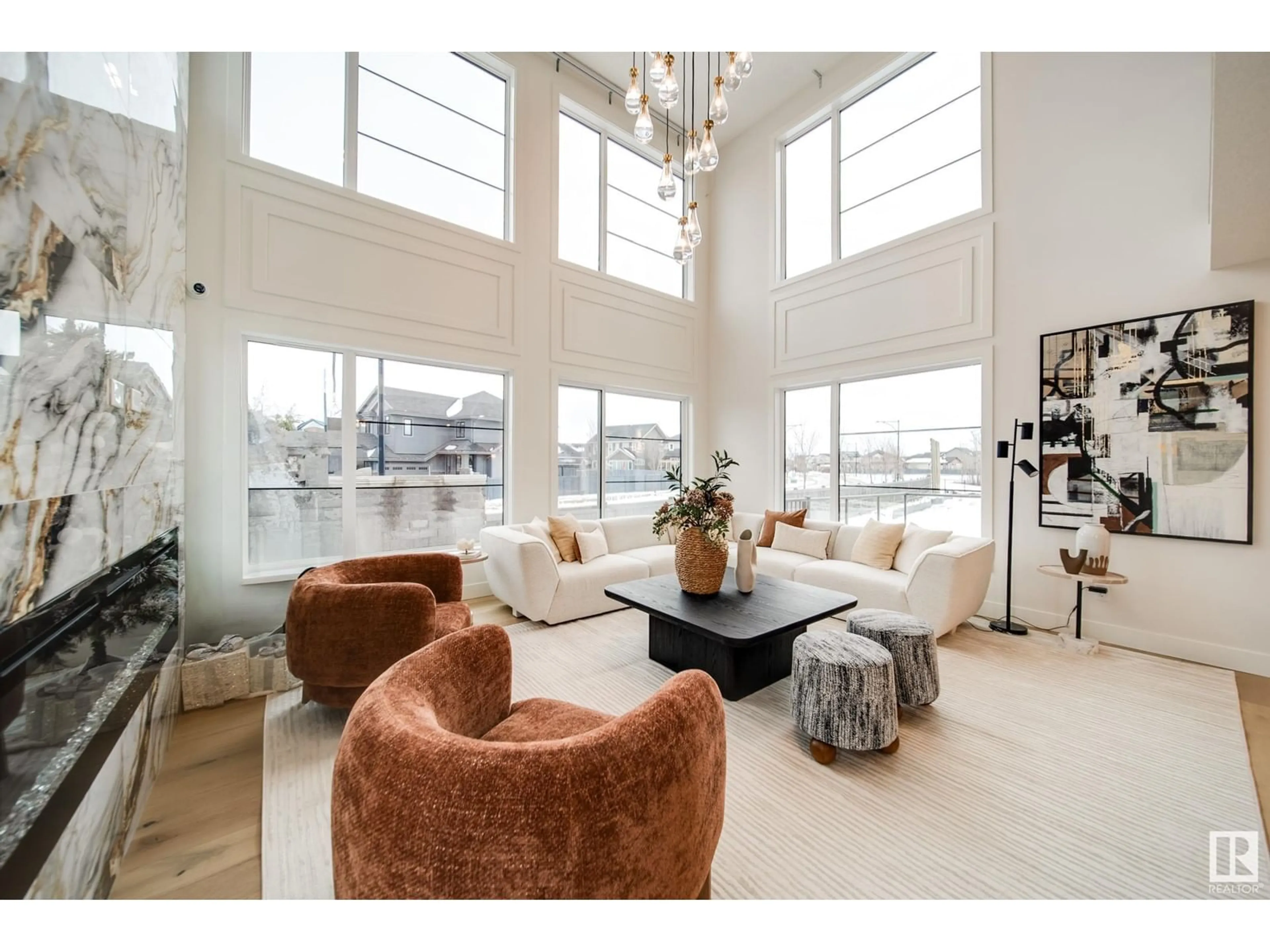 Living room with furniture, unknown for 4015 GINSBURG CR, Edmonton Alberta T5T4V2