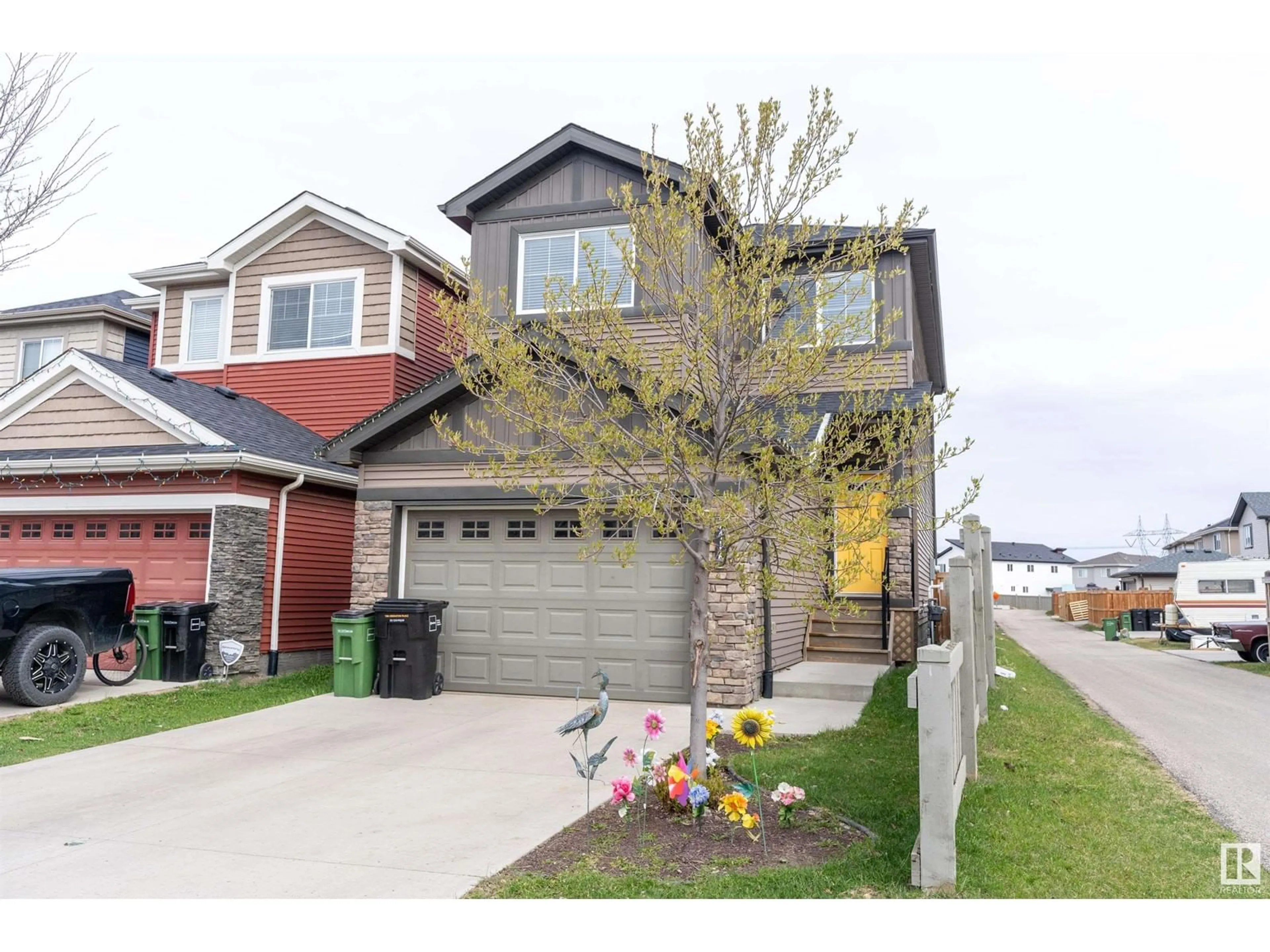 Home with brick exterior material, street for 7416 CREIGHTON PL, Edmonton Alberta T6W3Z4