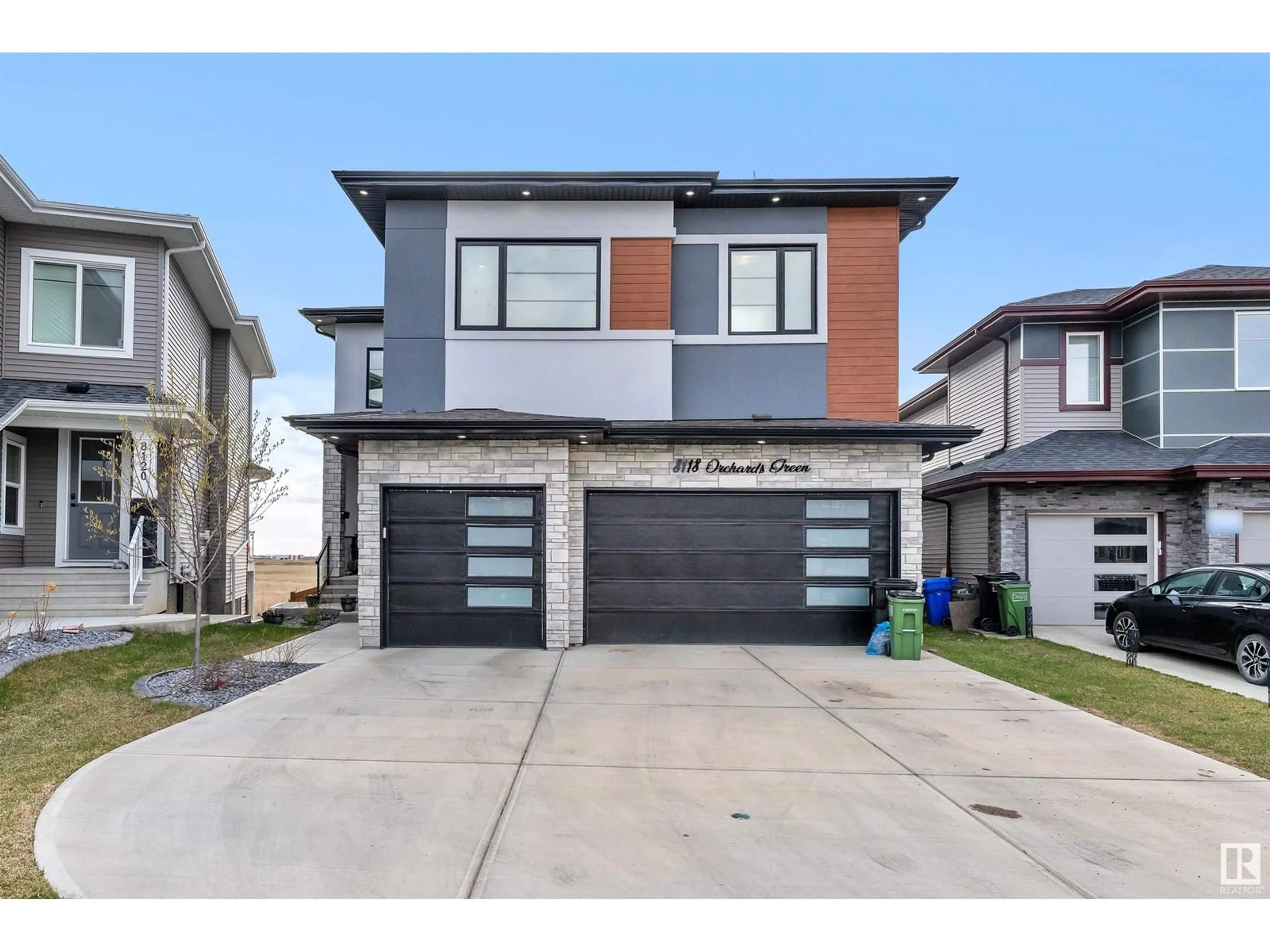 Home with brick exterior material, street for 8118 ORCHARDS GREEN GR, Edmonton Alberta T6X2N5