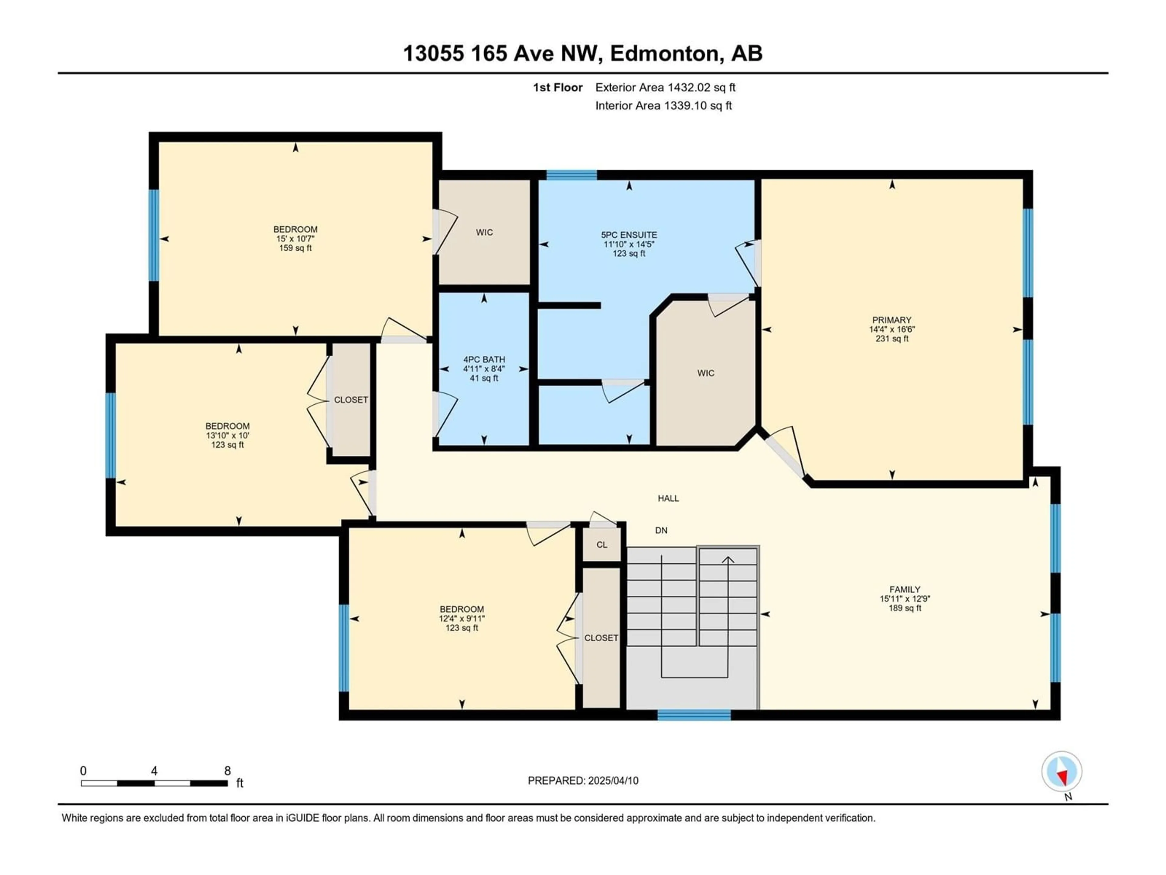 Floor plan for NW - 13055 165 AV, Edmonton Alberta T6V0G1