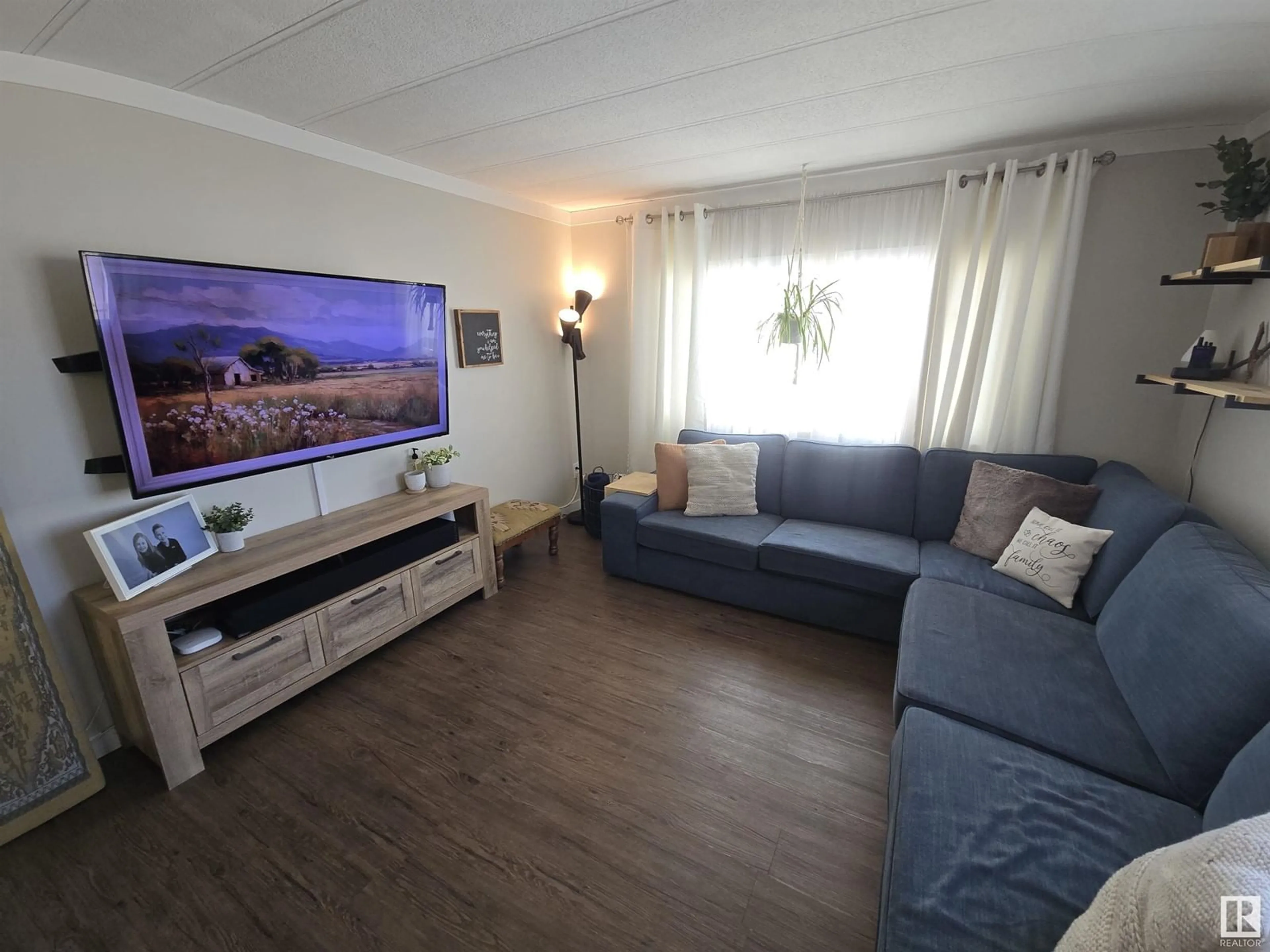 Living room with furniture, unknown for 45 RIVERSIDE TRAILER COURT, Whitecourt Alberta T7S1G6