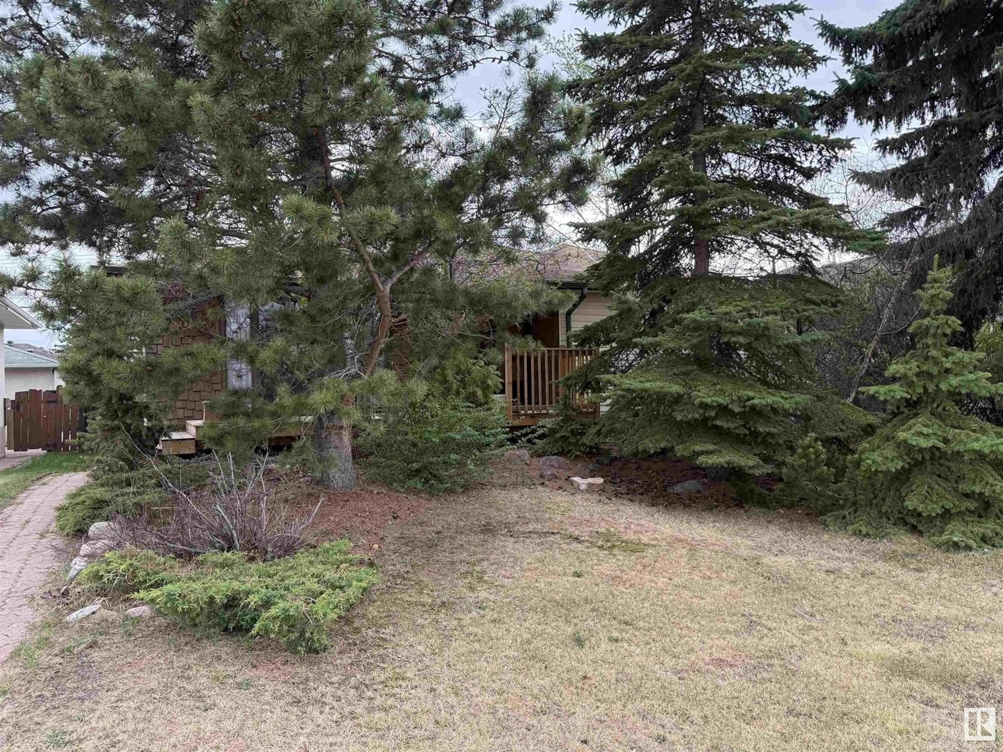 A pic from outside/outdoor area/front of a property/back of a property/a pic from drone, forest/trees view for 5711 95 AV, Edmonton Alberta T6B1A4
