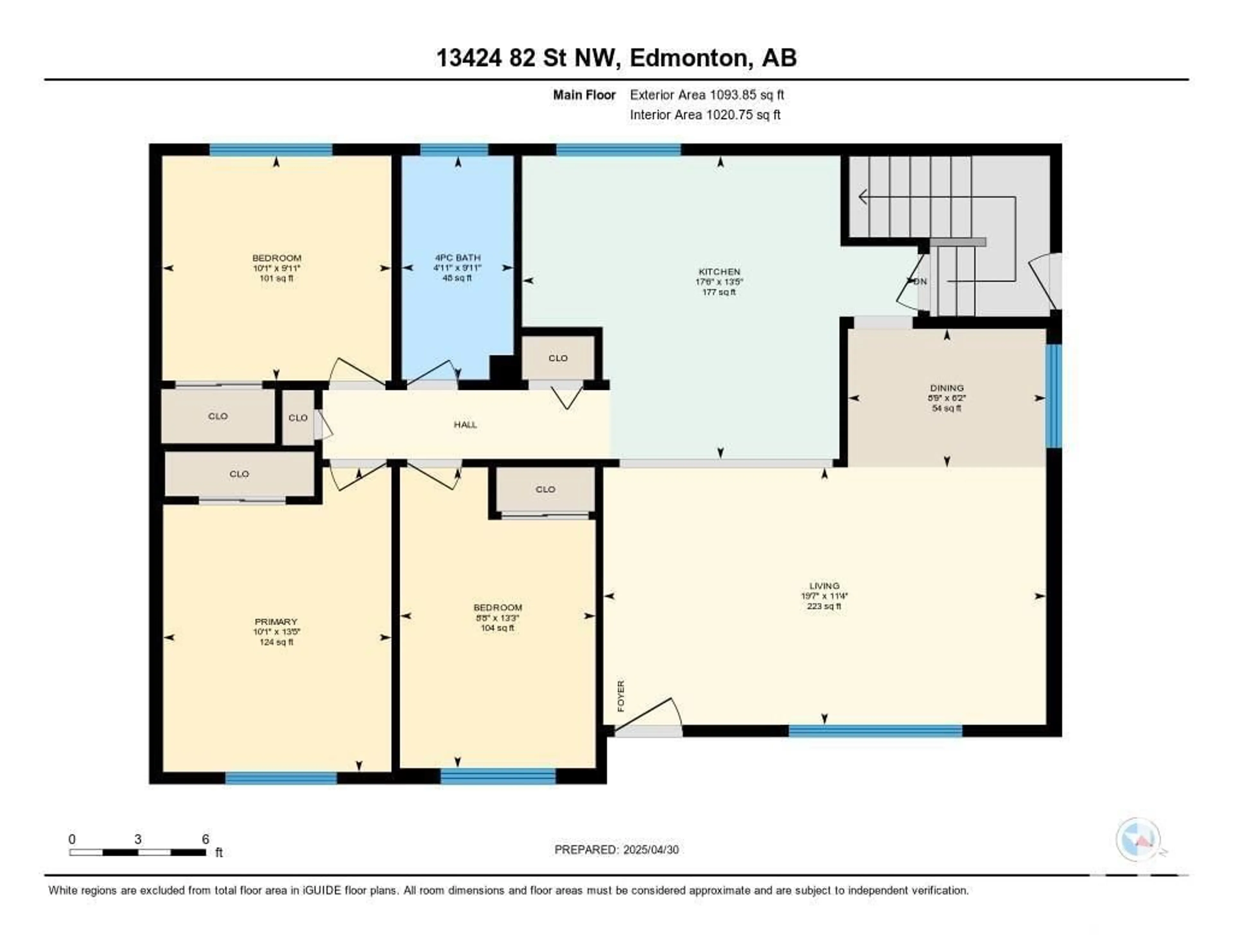 Floor plan for NW - 13424 82 ST, Edmonton Alberta T5E2V2