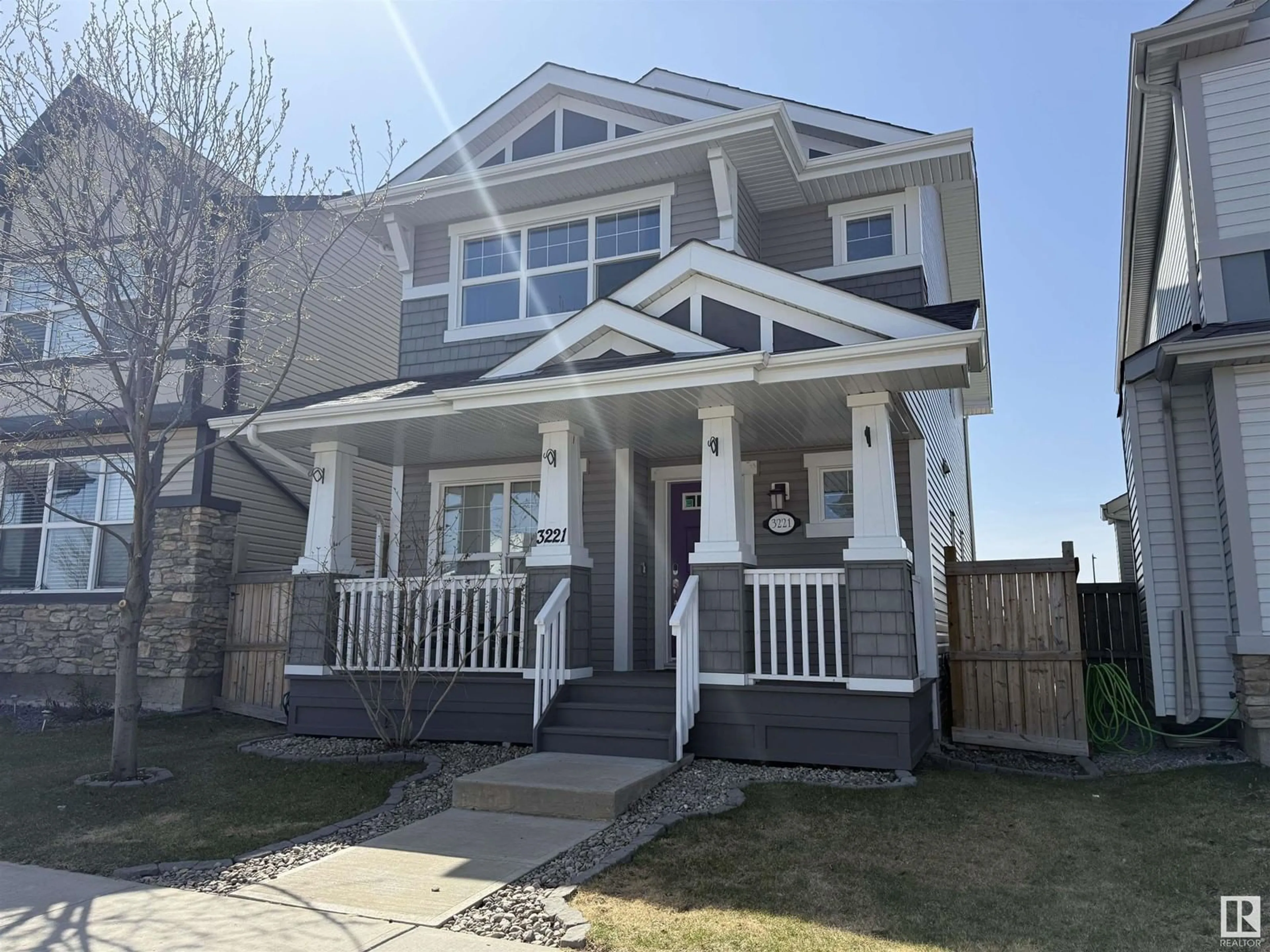 Home with vinyl exterior material, street for 3221 CARPENTER LD, Edmonton Alberta T6W2Y7