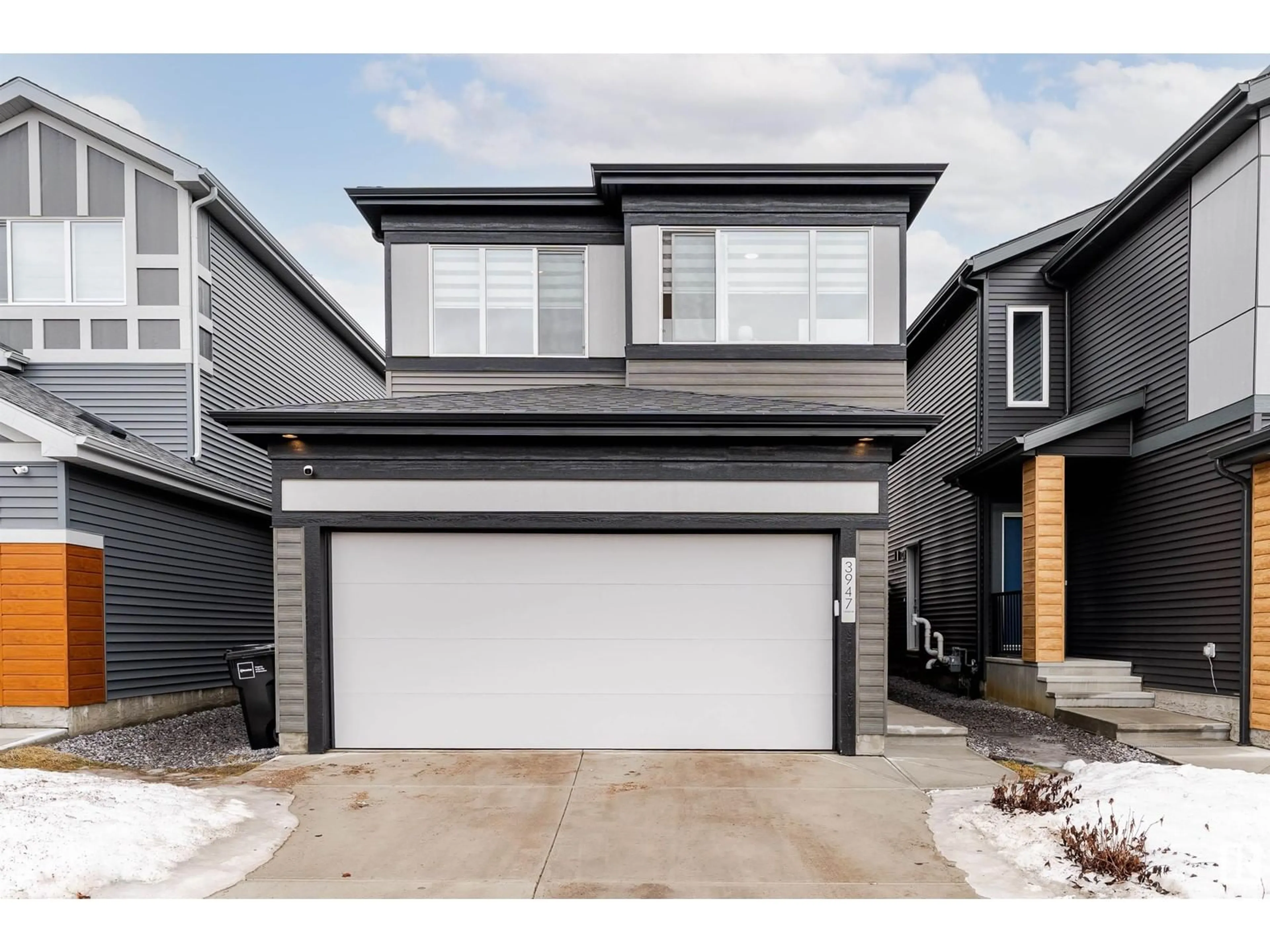Home with vinyl exterior material, street for SW - 3947 5 AV, Edmonton Alberta T6X2X8