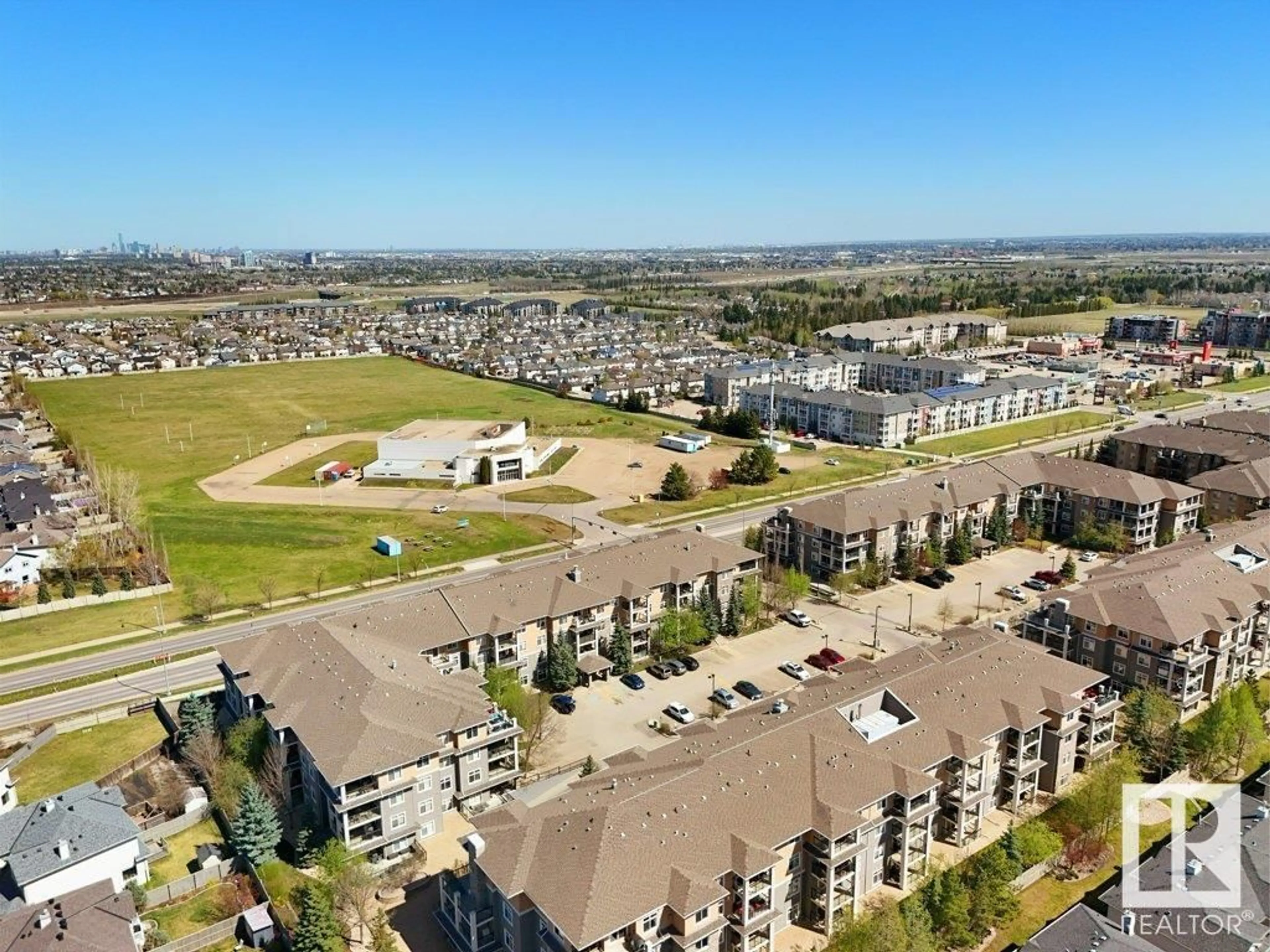 A pic from outside/outdoor area/front of a property/back of a property/a pic from drone, unknown for #210 - 11615 ELLERSLIE RD, Edmonton Alberta T6W0J3