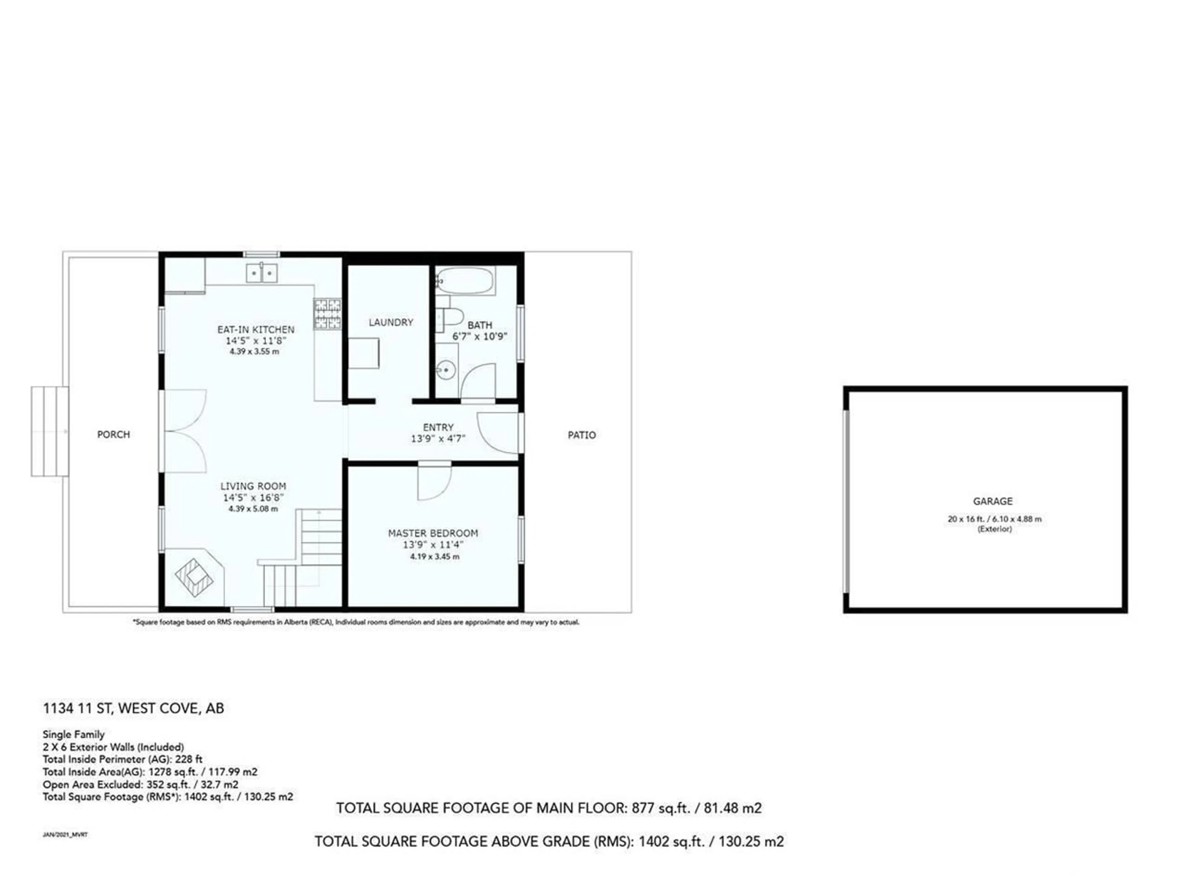 Floor plan for 1134 11 ST, Rural Lac Ste. Anne County Alberta T0E0L0