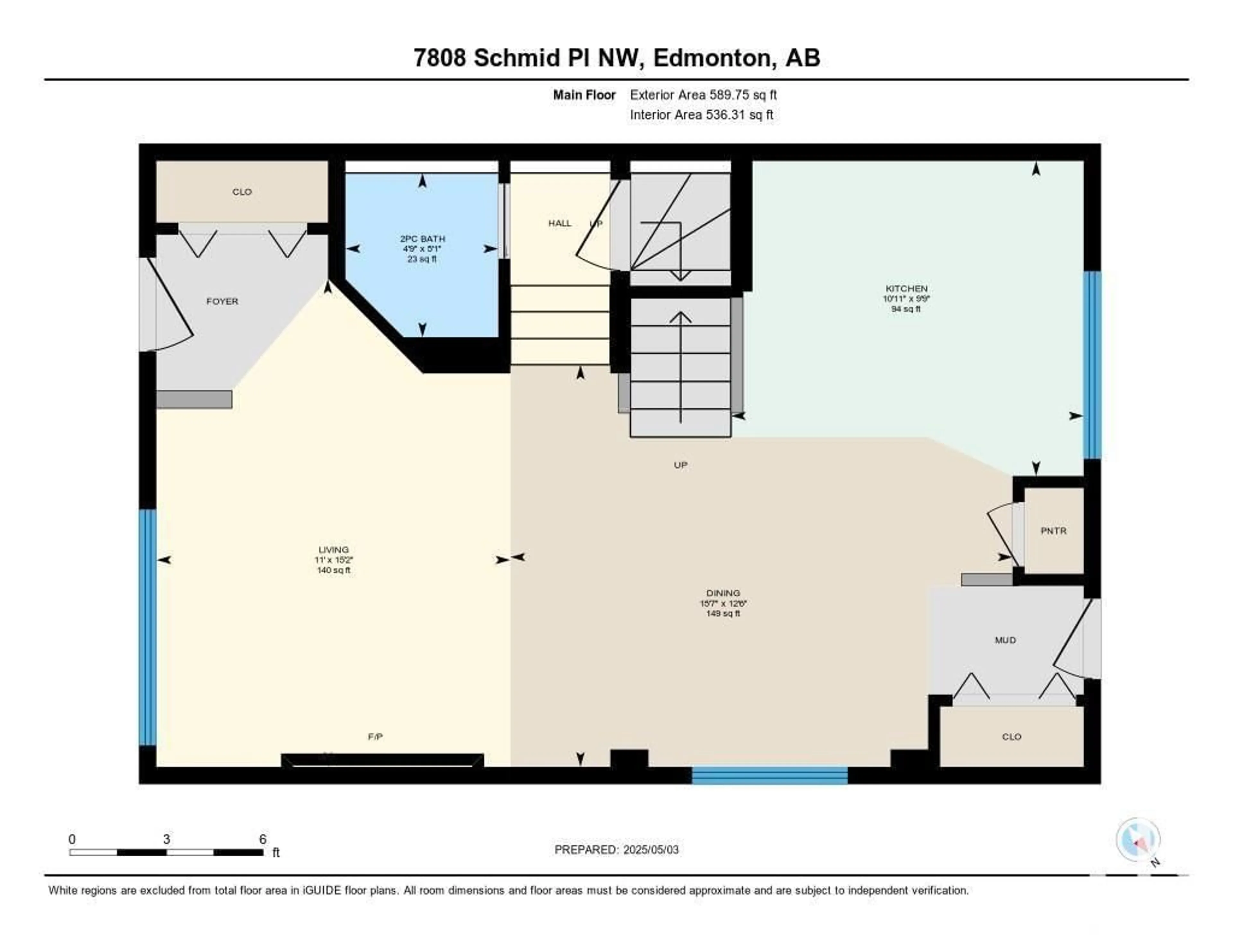 Floor plan for 7808 SCHMID PL, Edmonton Alberta T6R0K7
